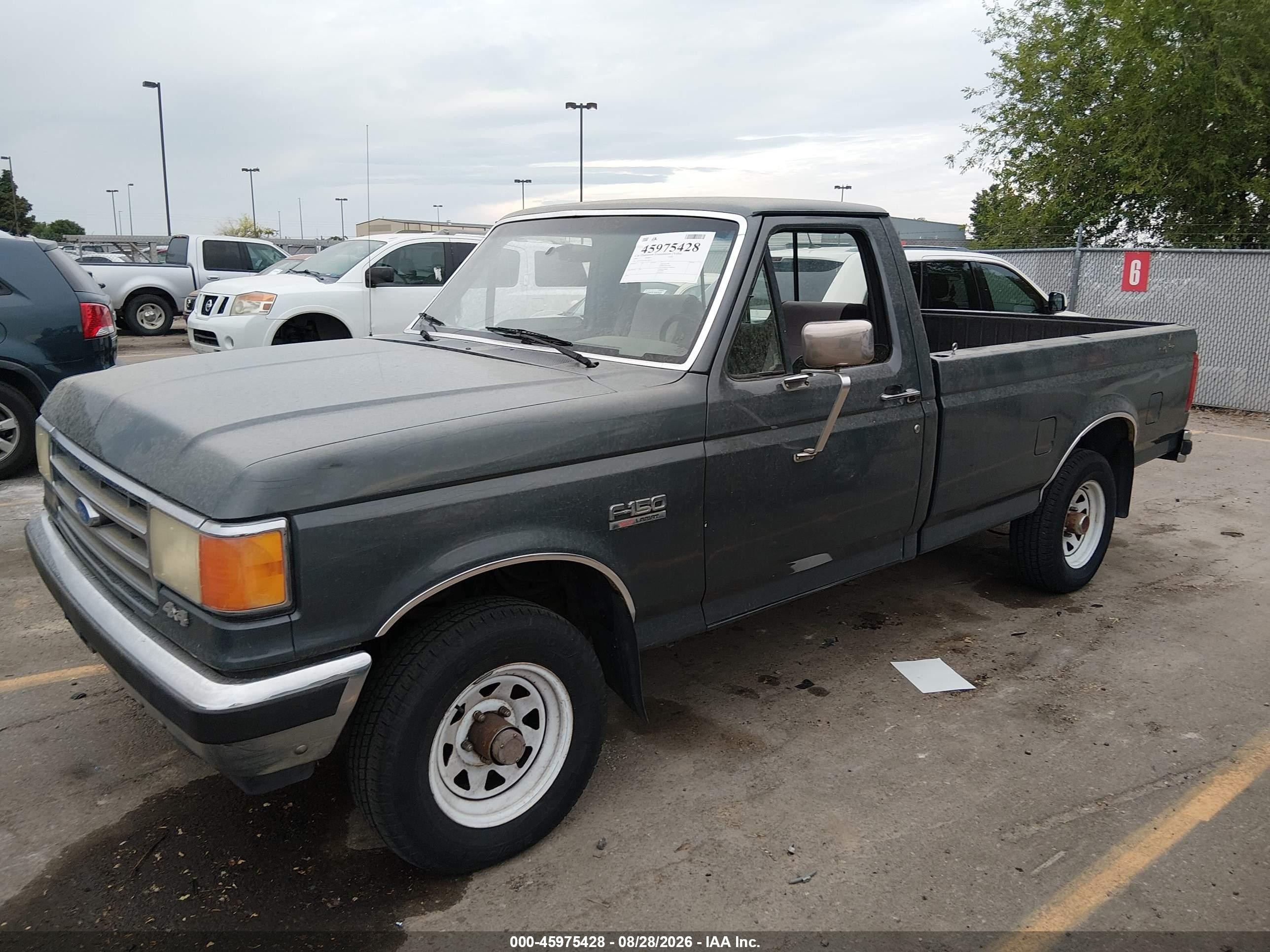 1991 Ford F150   Gray vin: 1FTEF14H1MLA81153