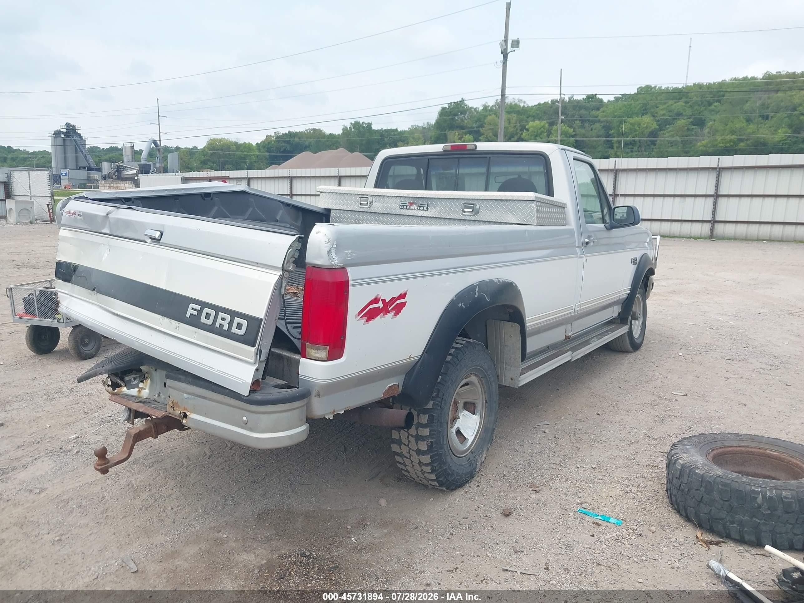 1996 Ford F150   Gray vin: 1FTEF14HXTLB77779