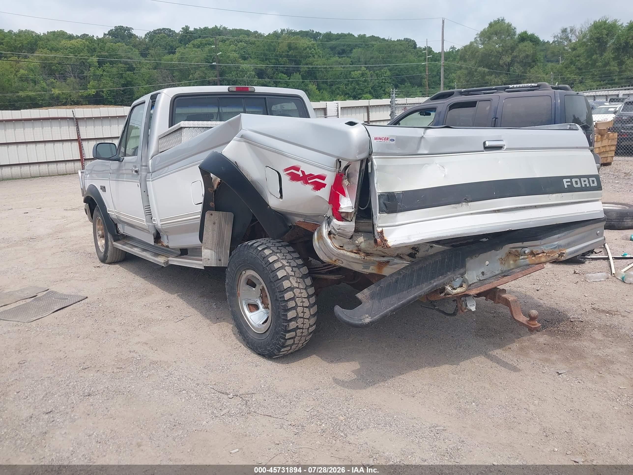 1996 Ford F150   Gray vin: 1FTEF14HXTLB77779