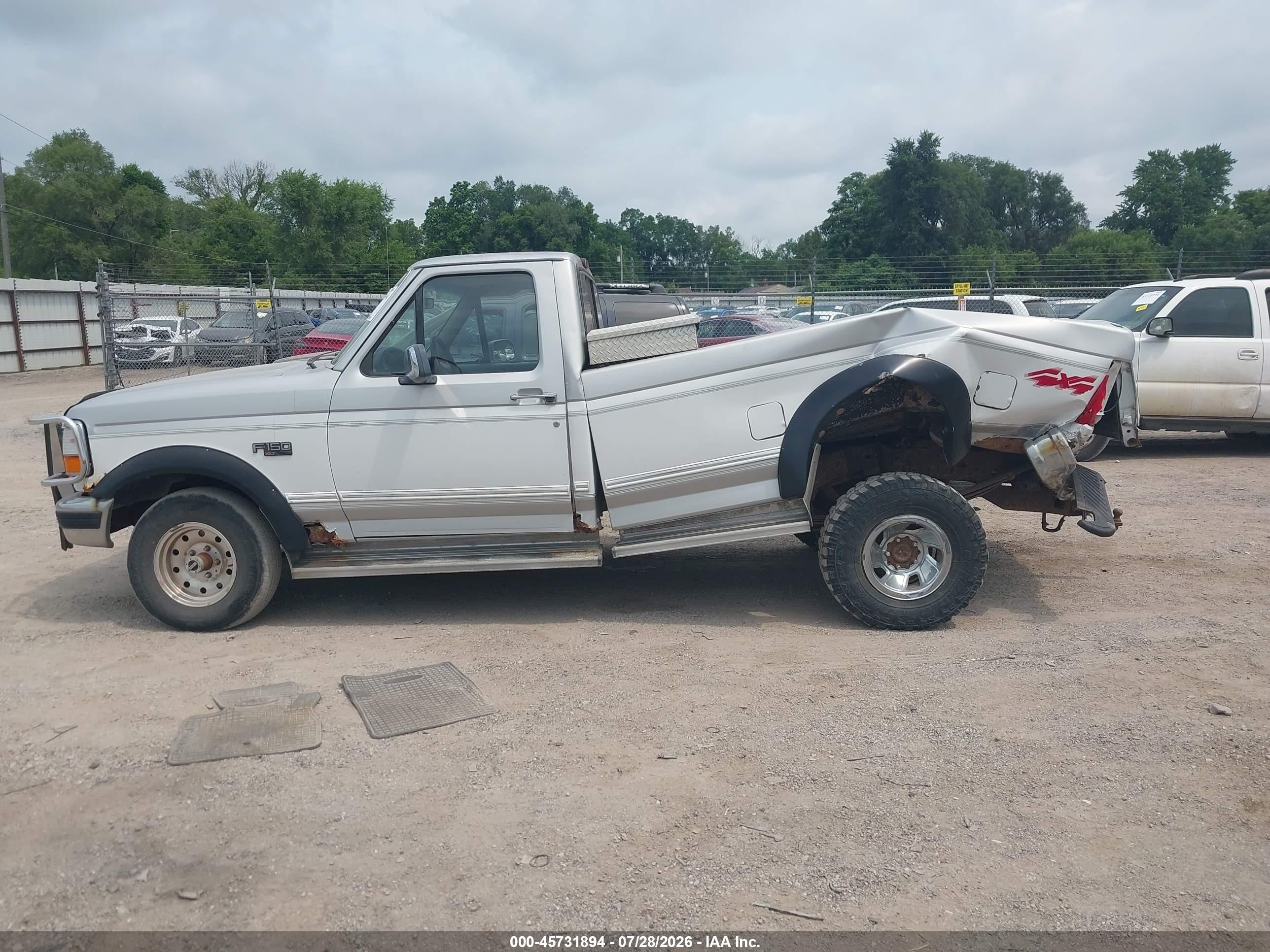 1996 Ford F150   Gray vin: 1FTEF14HXTLB77779