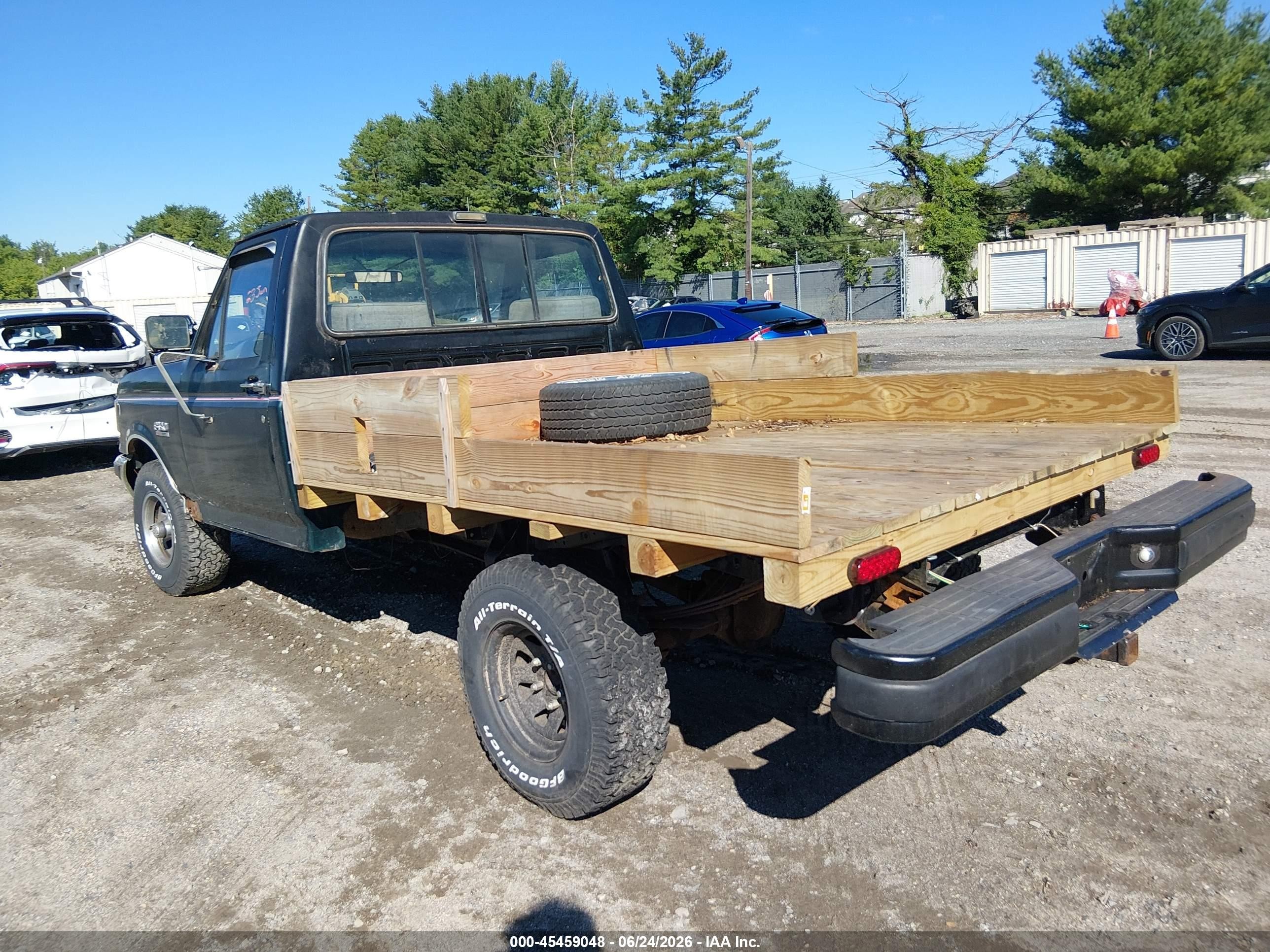 1991 Ford F150   Gray vin: 1FTEF14N1MNA18516