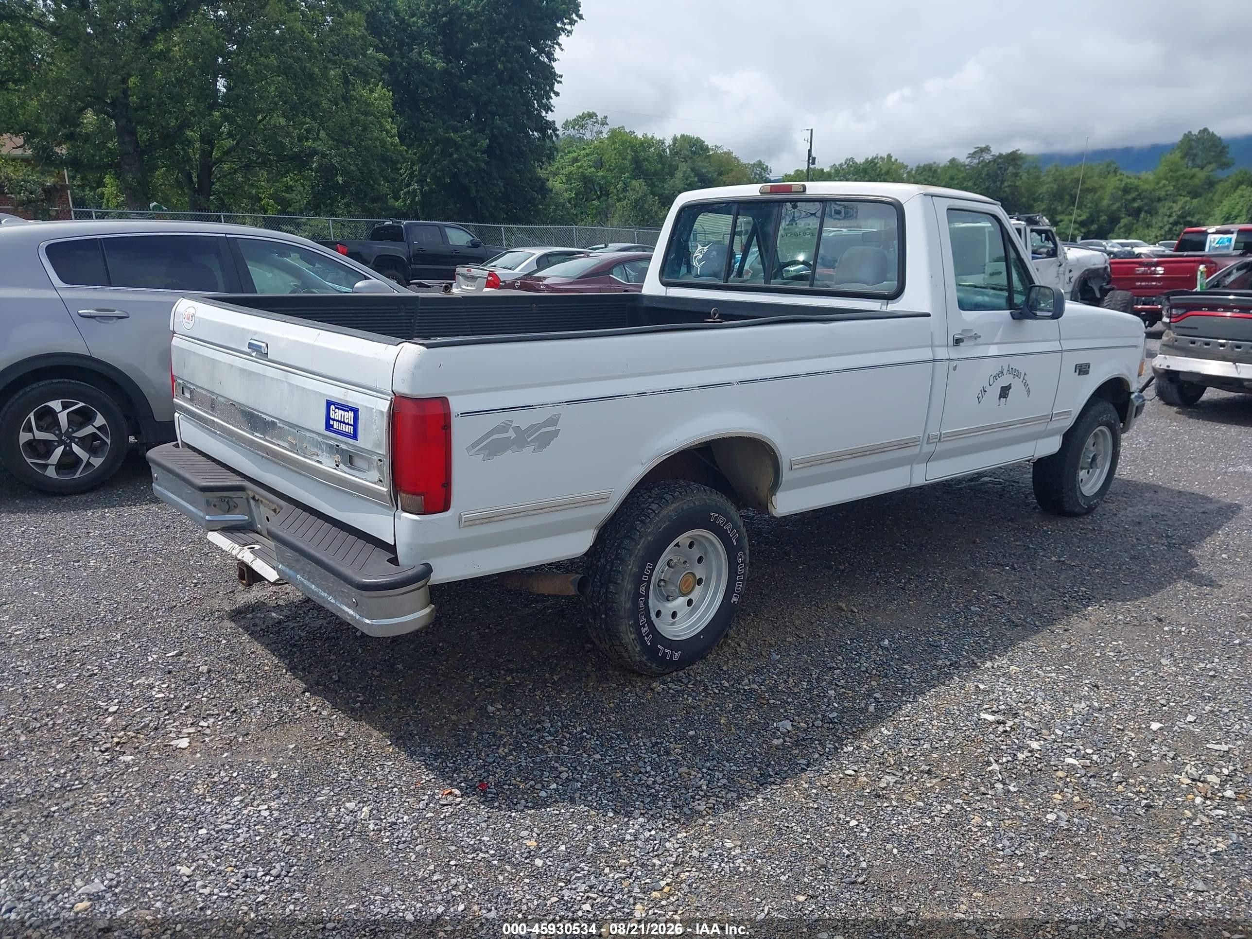 1994 Ford F150 White vin: 1FTEF14N3RNA73296