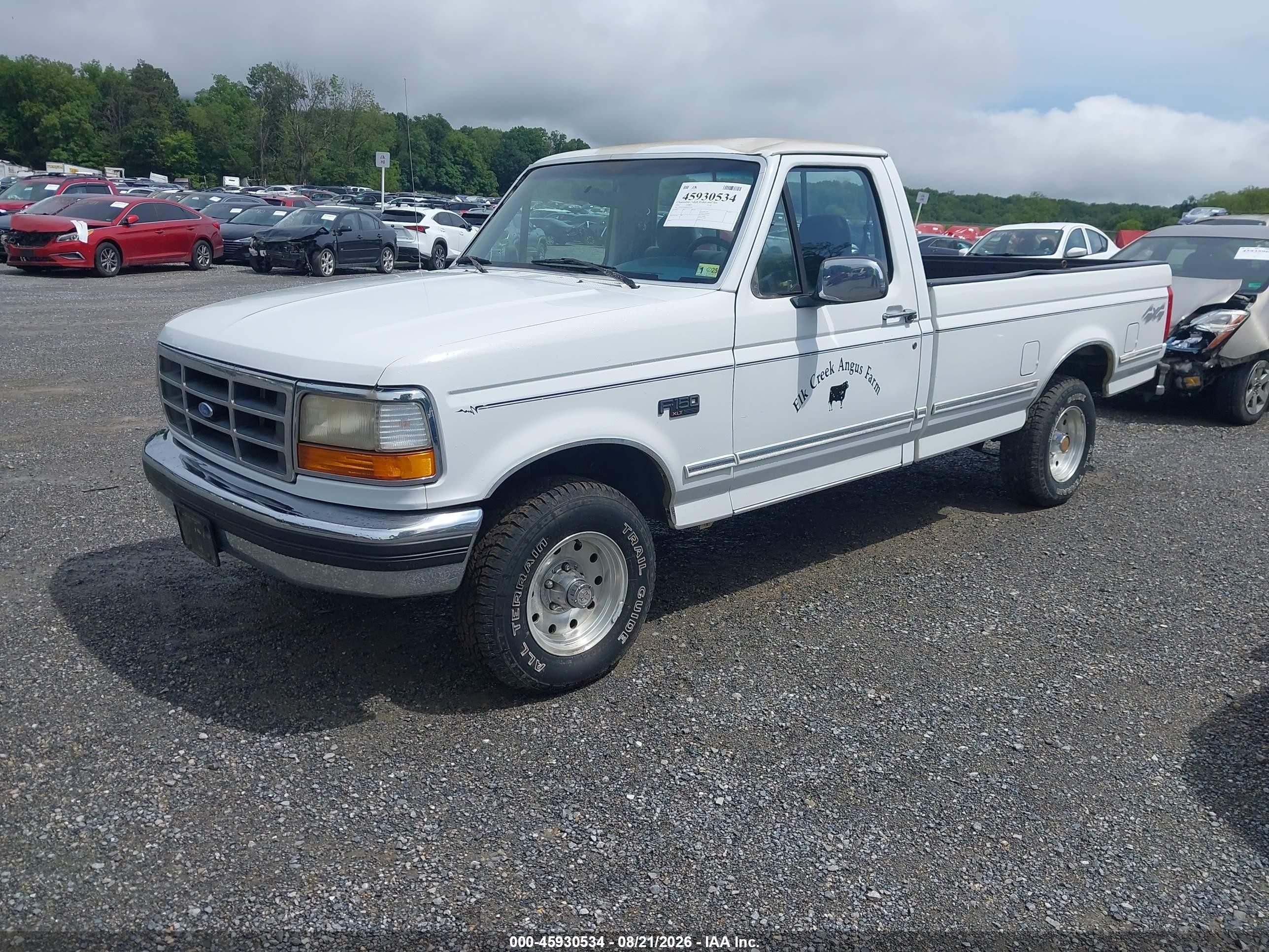 1994 Ford F150 White vin: 1FTEF14N3RNA73296