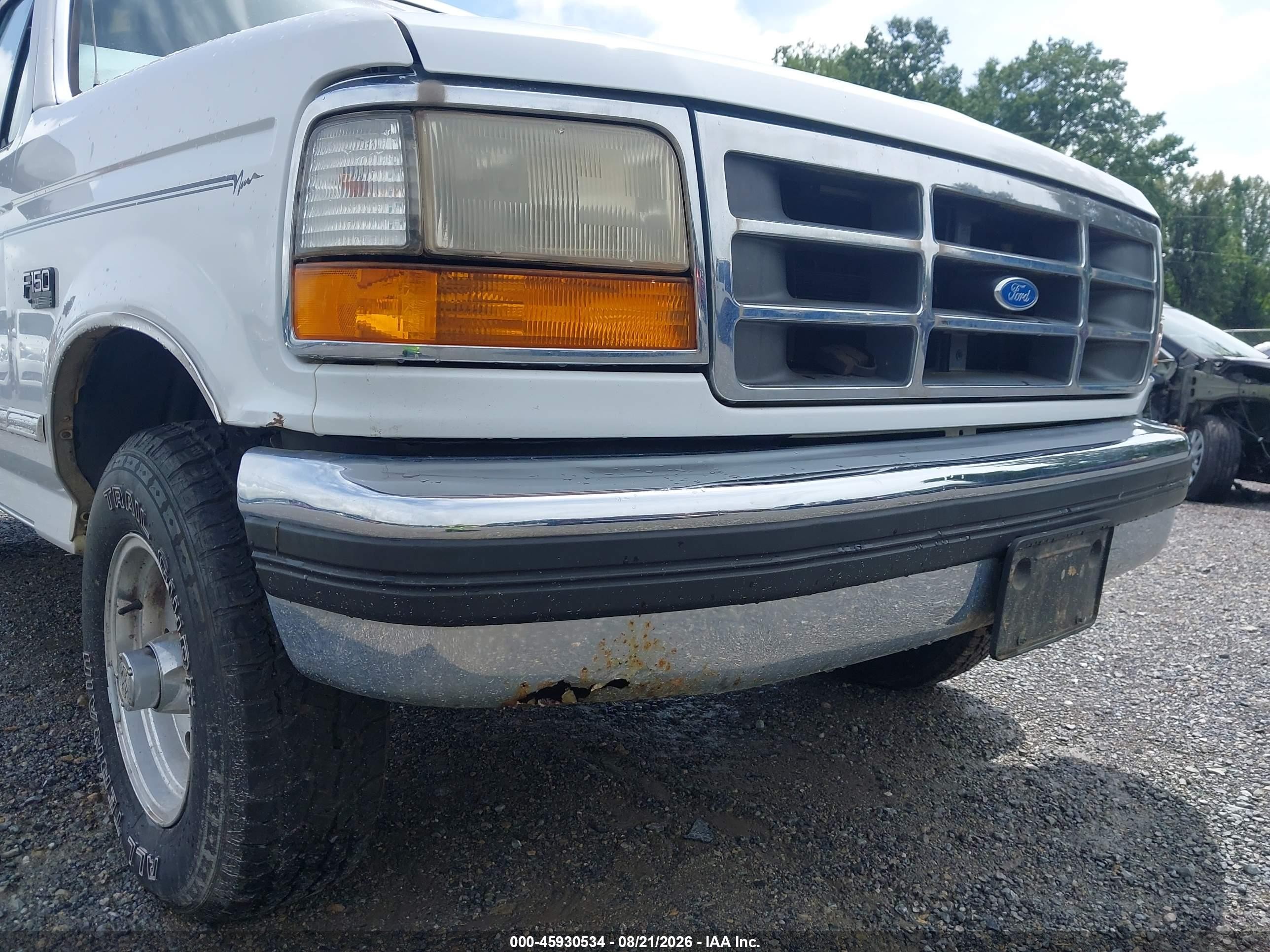 1994 Ford F150 White vin: 1FTEF14N3RNA73296