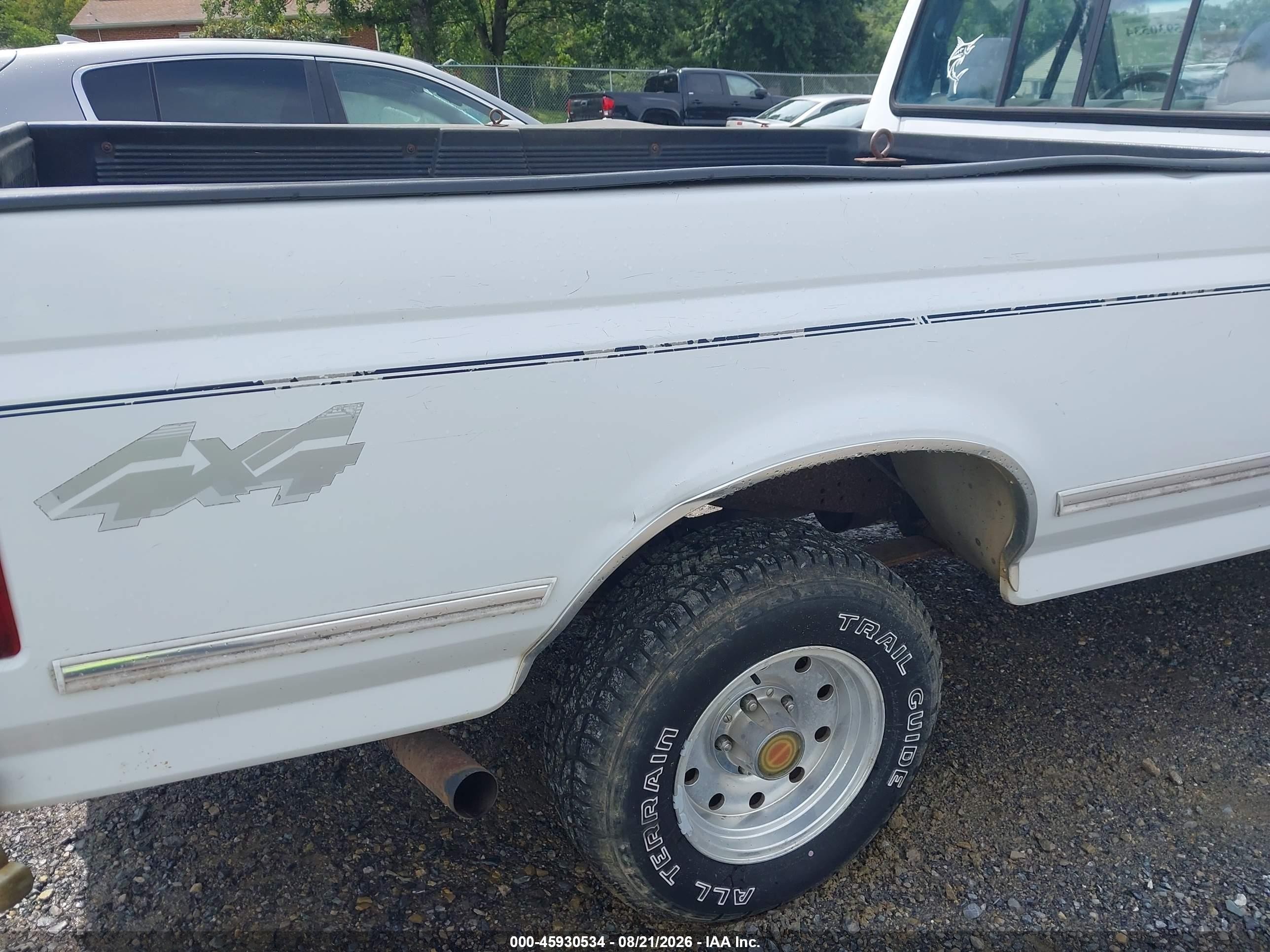 1994 Ford F150 White vin: 1FTEF14N3RNA73296