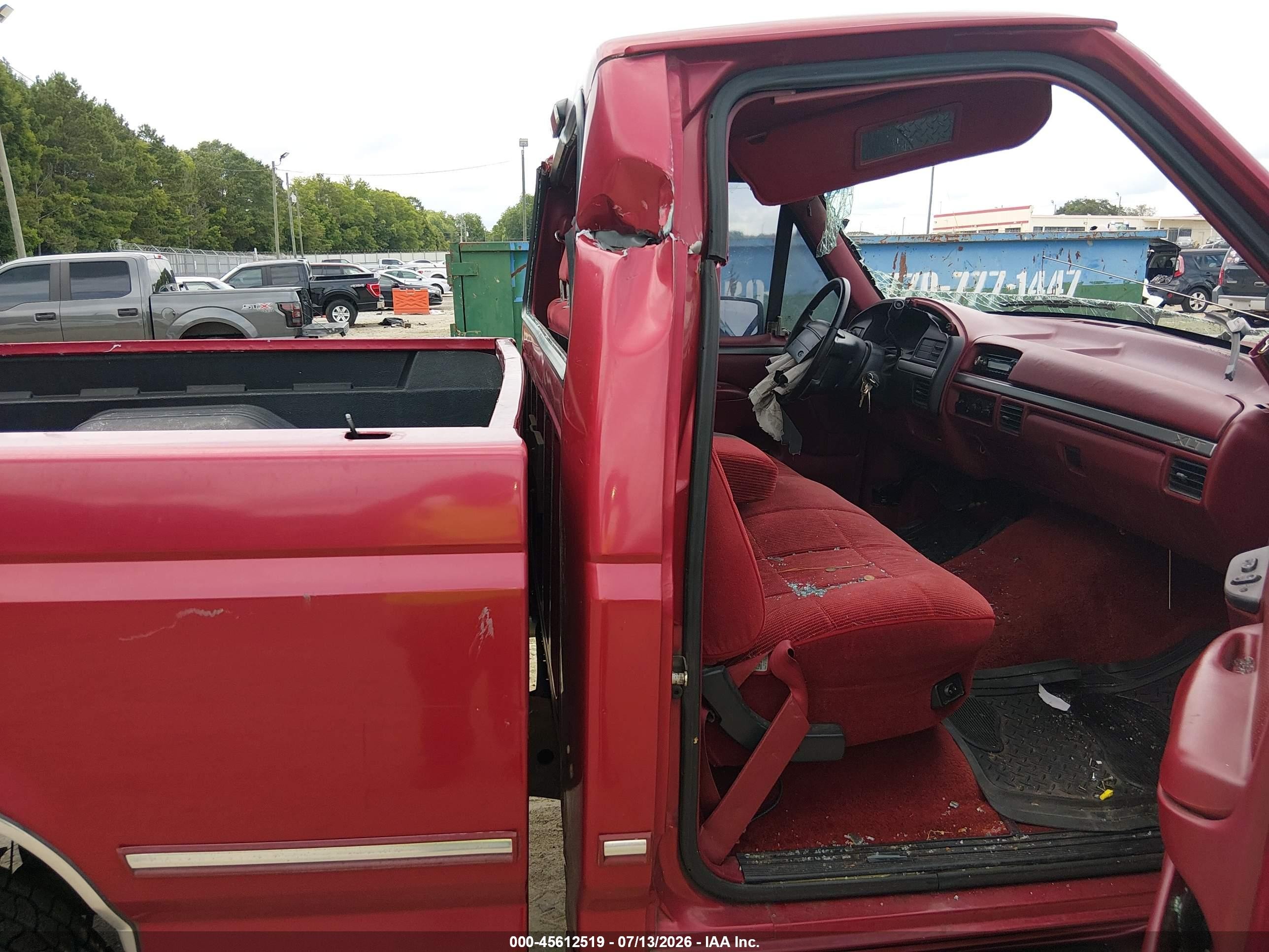 1995 Ford F150   Burgundy vin: 1FTEF14N3SNB23460