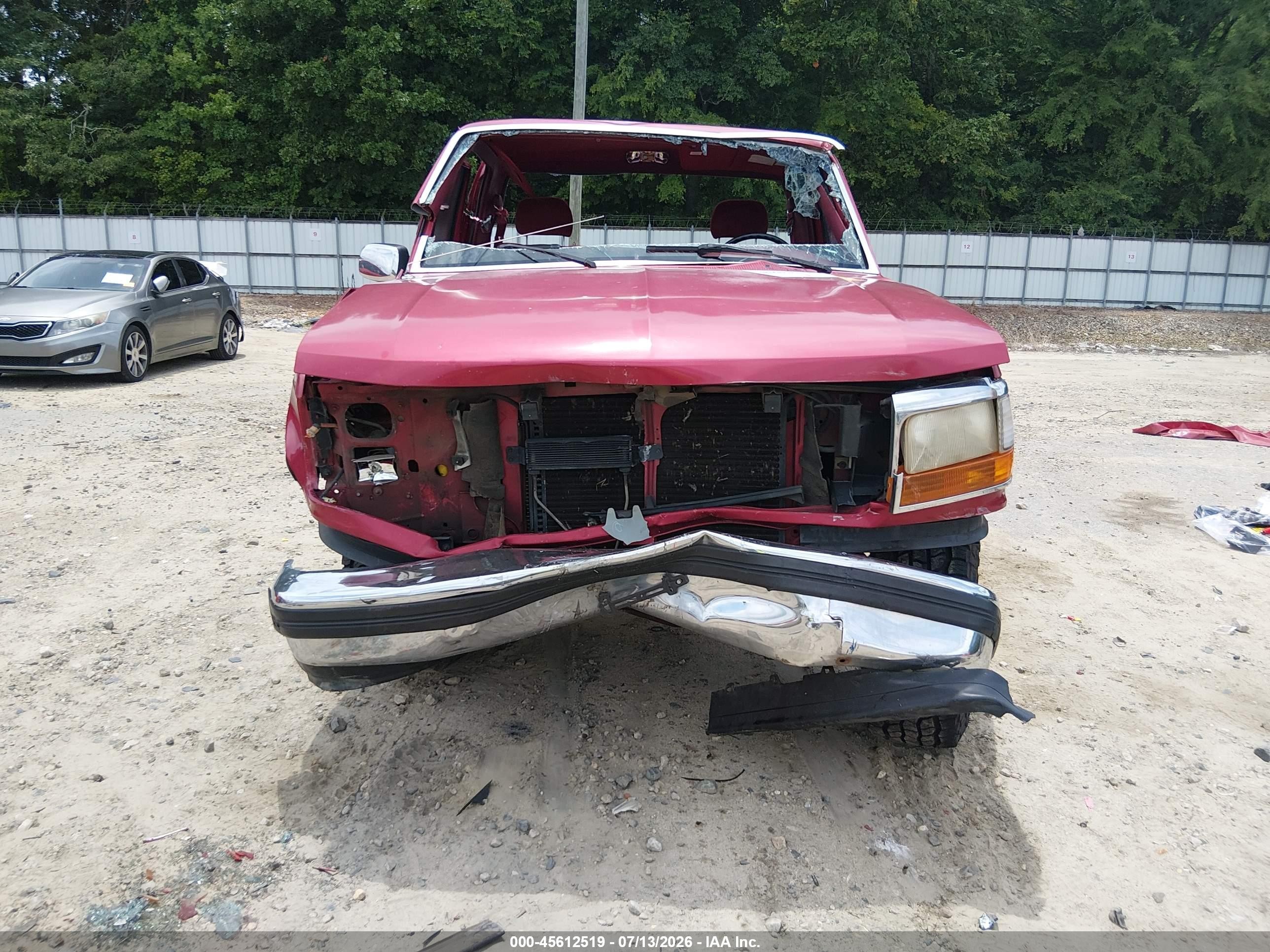 1995 Ford F150   Burgundy vin: 1FTEF14N3SNB23460