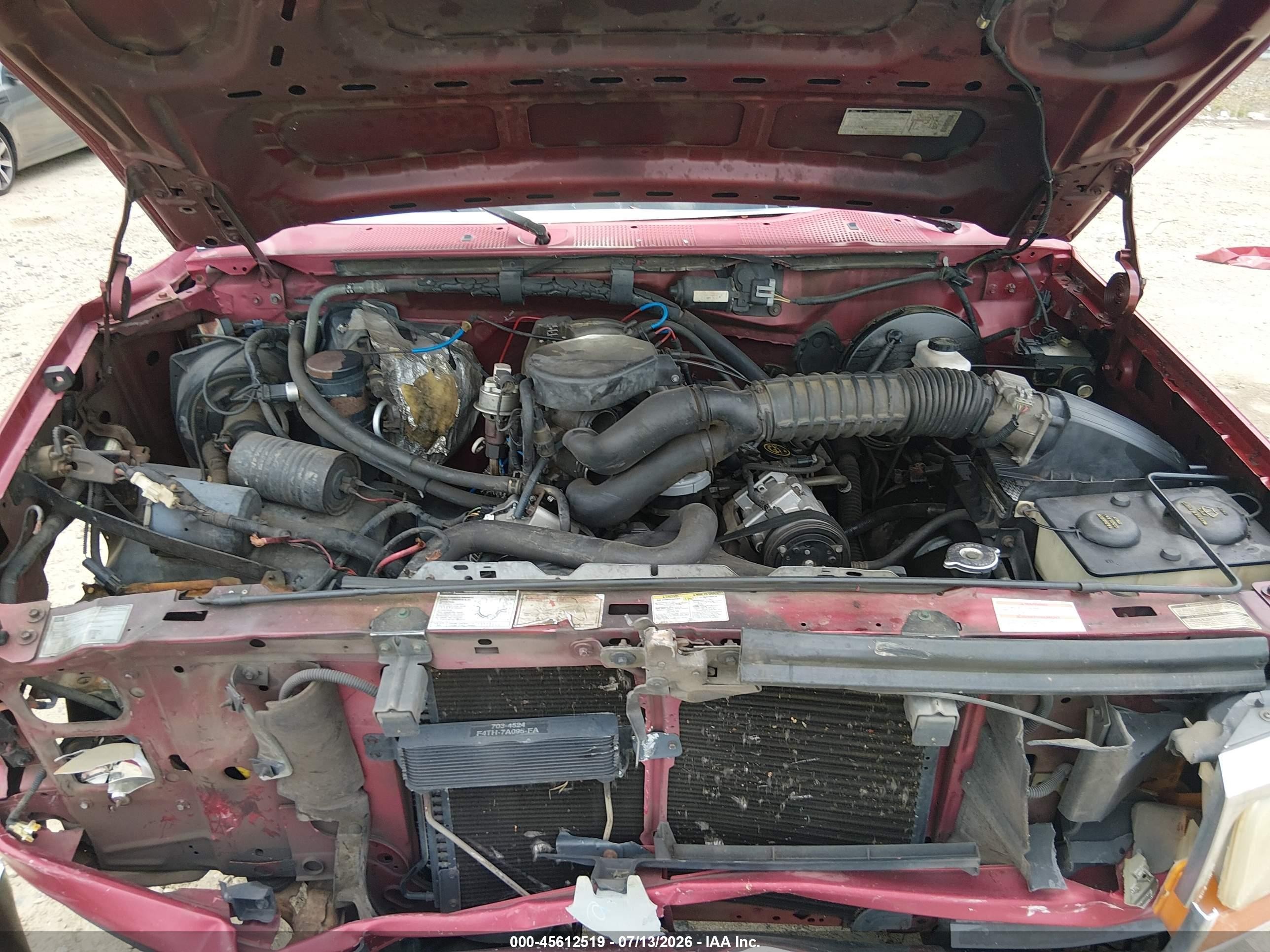 1995 Ford F150   Burgundy vin: 1FTEF14N3SNB23460