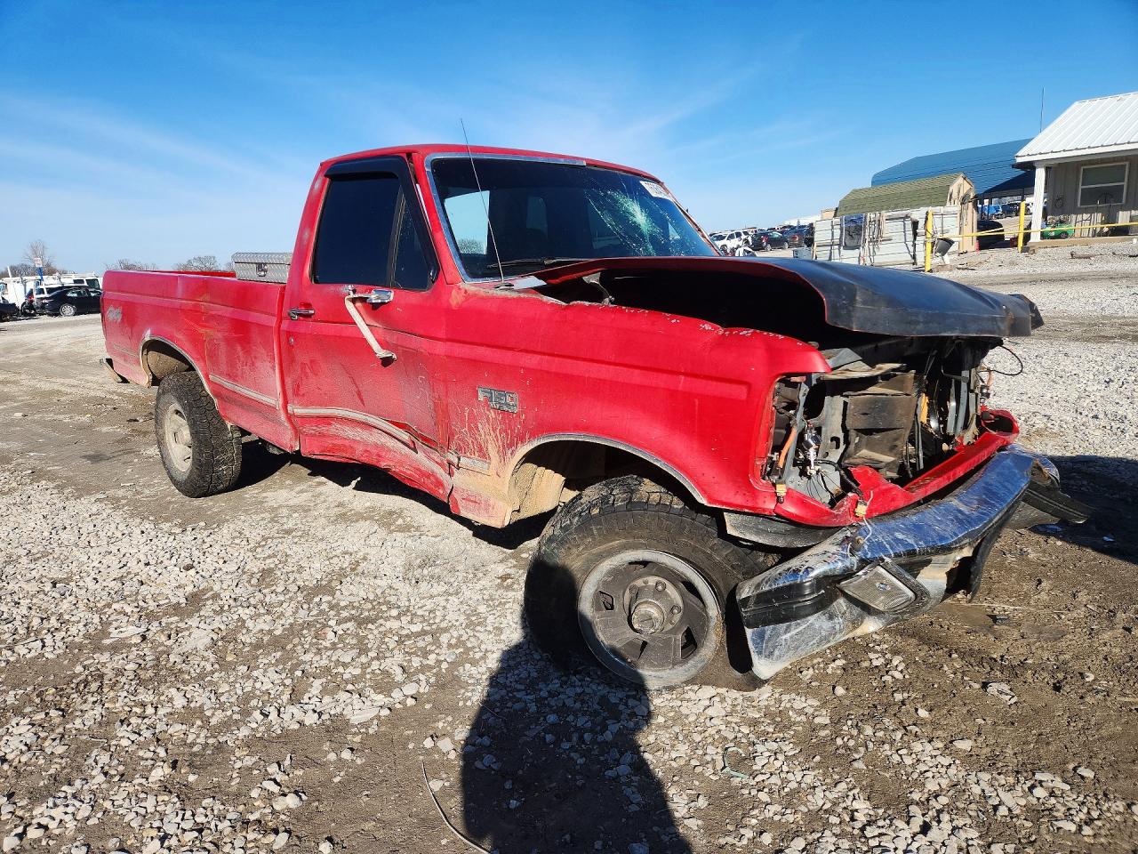 1993 Ford F150 Red vin: 1FTEF14N4PLA54118