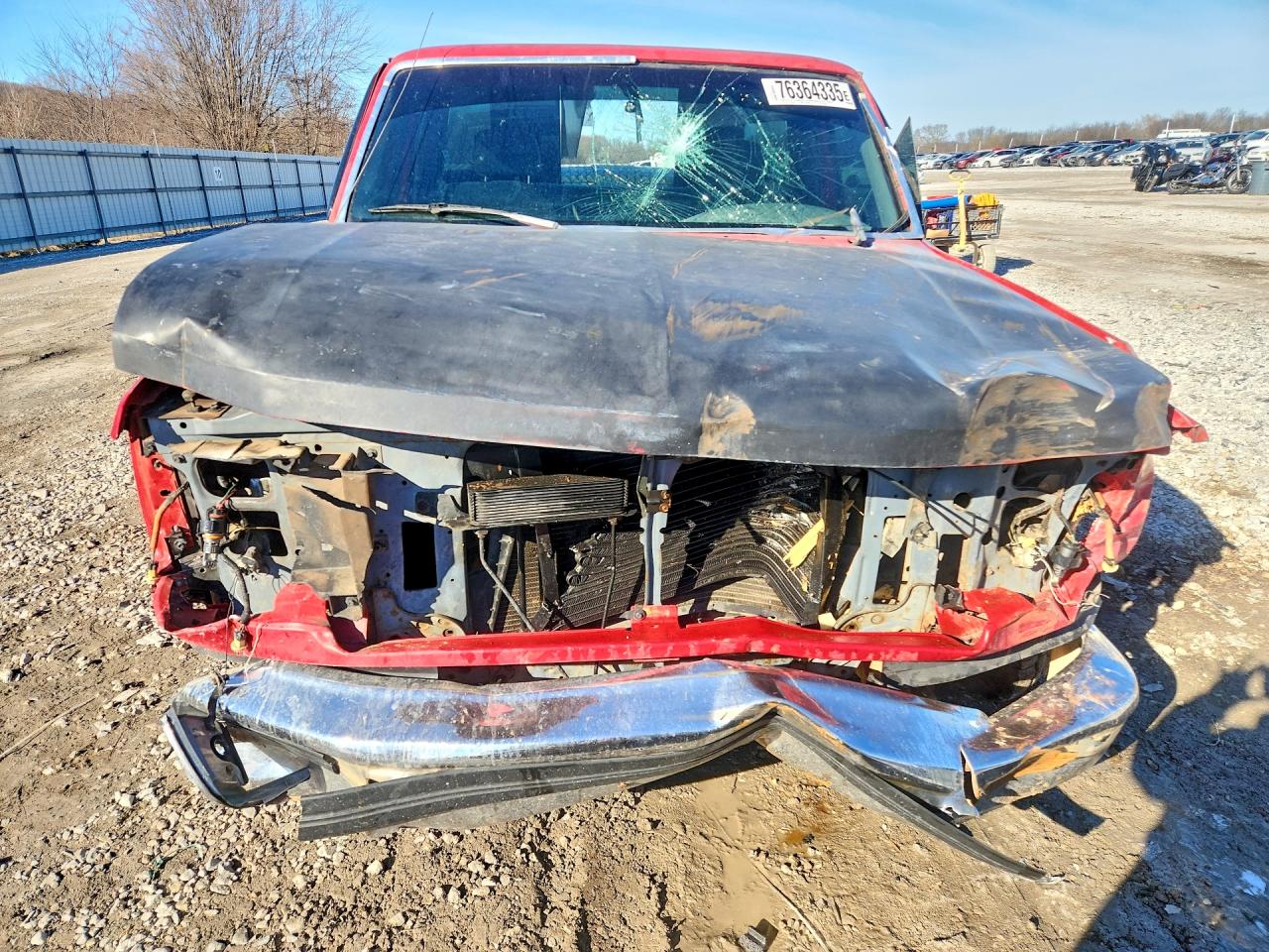 1993 Ford F150 Red vin: 1FTEF14N4PLA54118