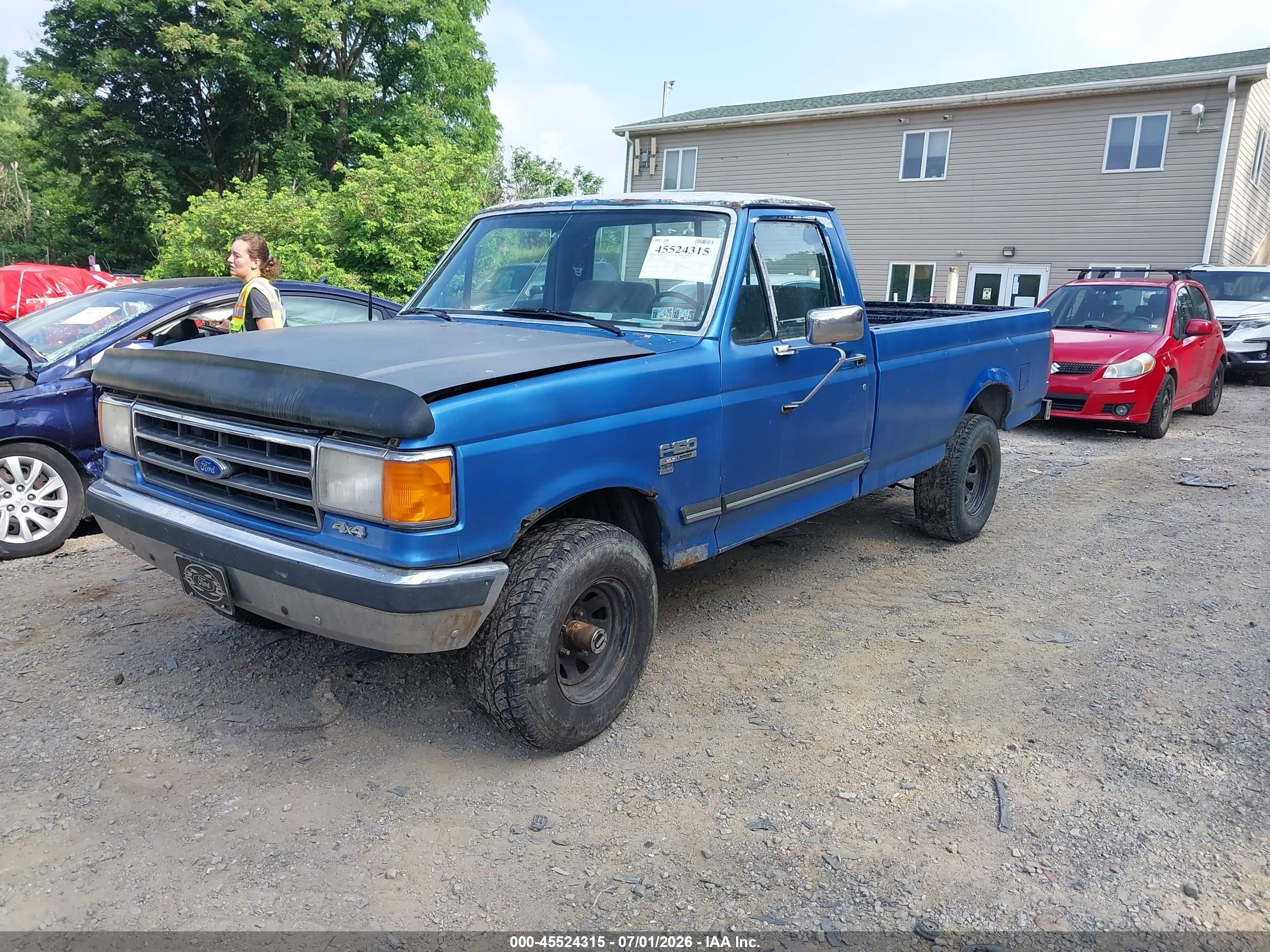 1990 Ford F150   Синий vin: 1FTEF14N5LNB24465