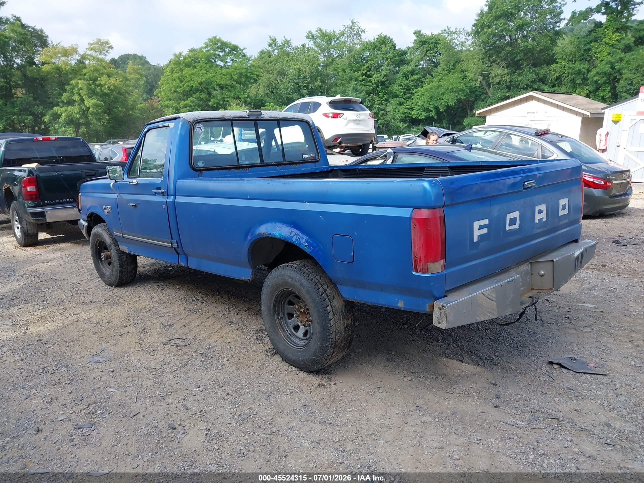 1990 Ford F150   Синий vin: 1FTEF14N5LNB24465