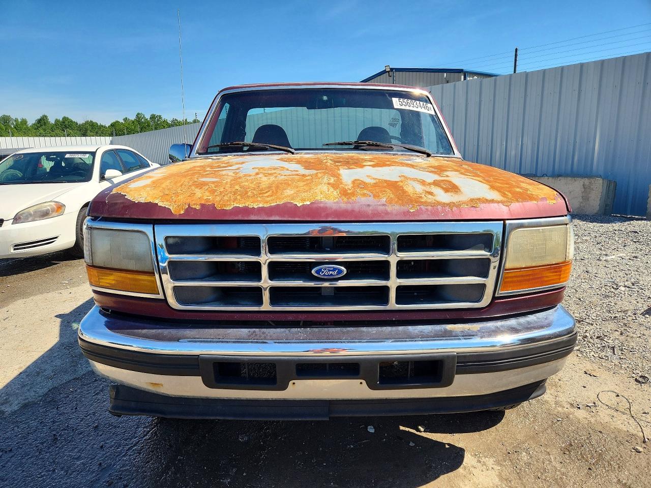 1996 Ford F150 Maroon vin: 1FTEF14N5TLA19503
