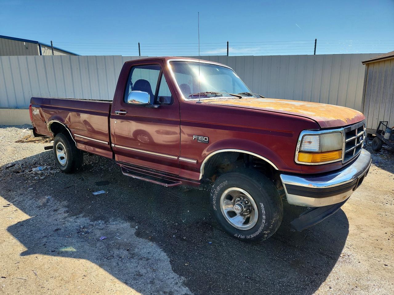 1996 Ford F150 Maroon vin: 1FTEF14N5TLA19503