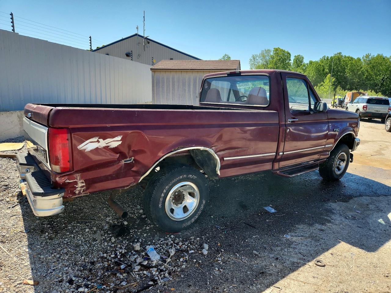 1996 Ford F150 Maroon vin: 1FTEF14N5TLA19503