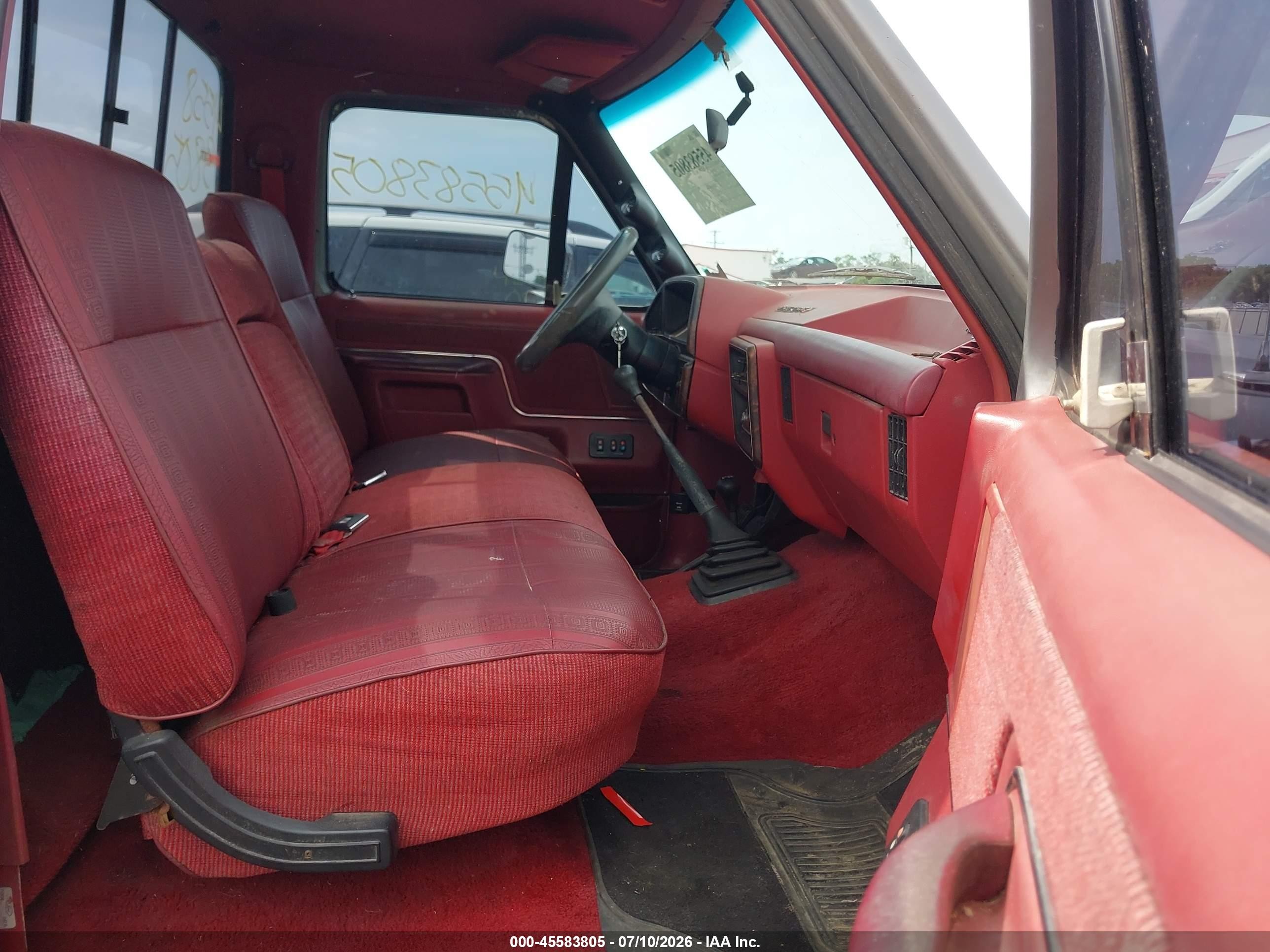1991 Ford F150   Maroon vin: 1FTEF14N6MNA06703