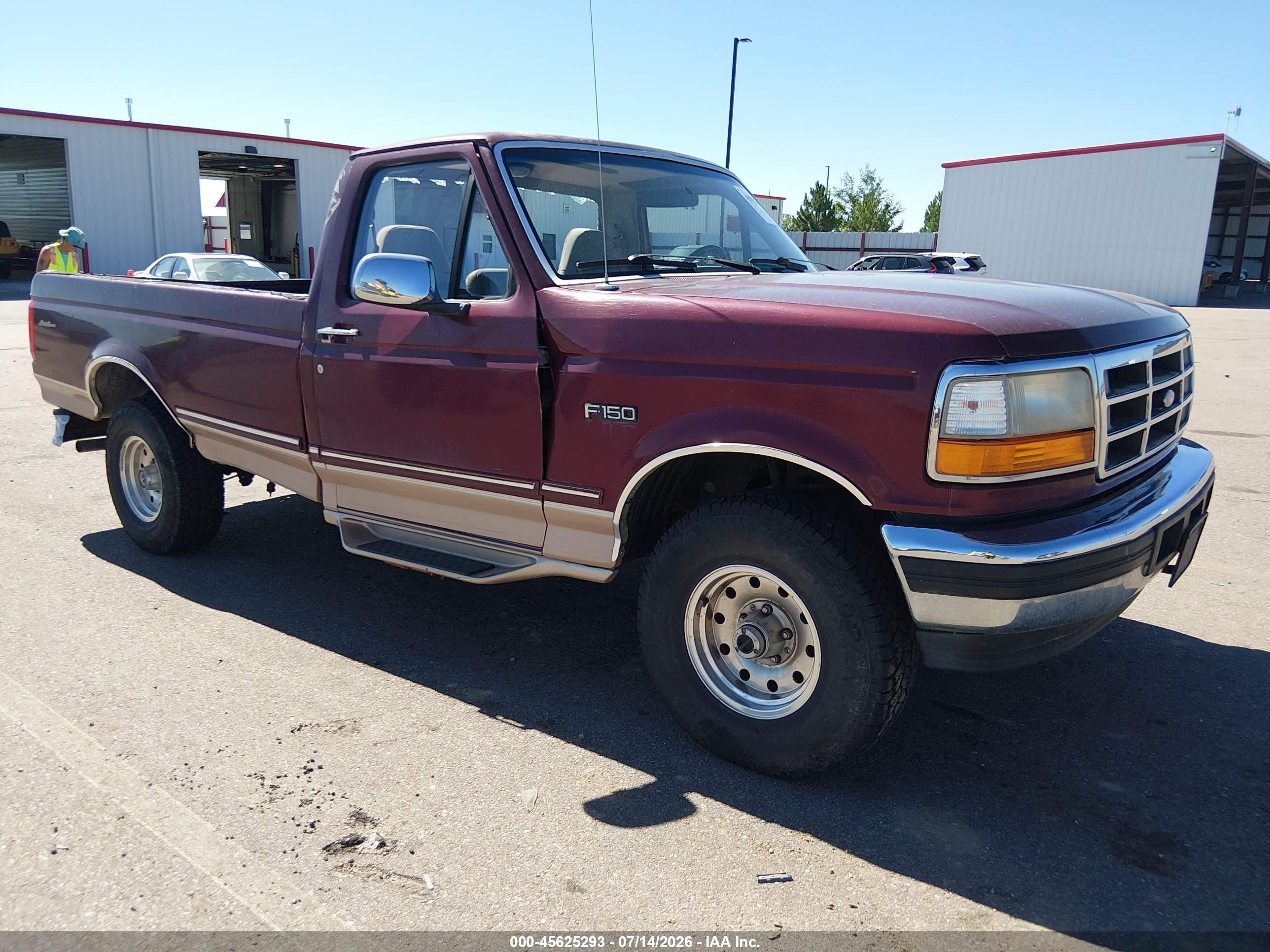 1996 Ford F150   Red vin: 1FTEF14N6TLA96252
