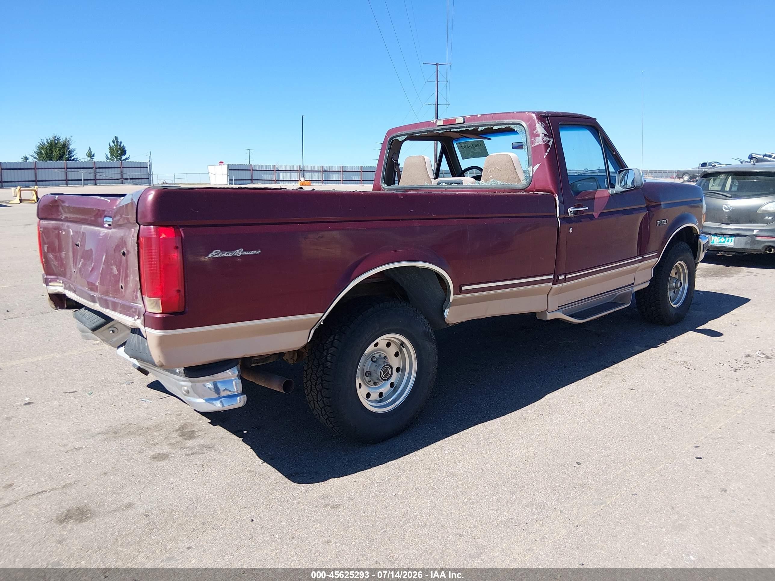 1996 Ford F150   Красный vin: 1FTEF14N6TLA96252