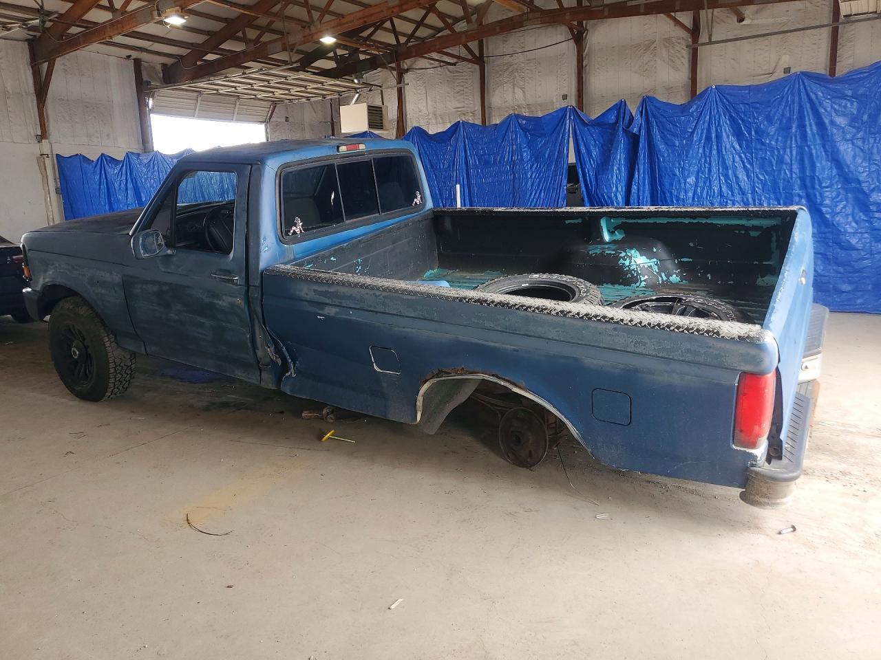 1995 Ford F150 Blue vin: 1FTEF14N8SLA81895
