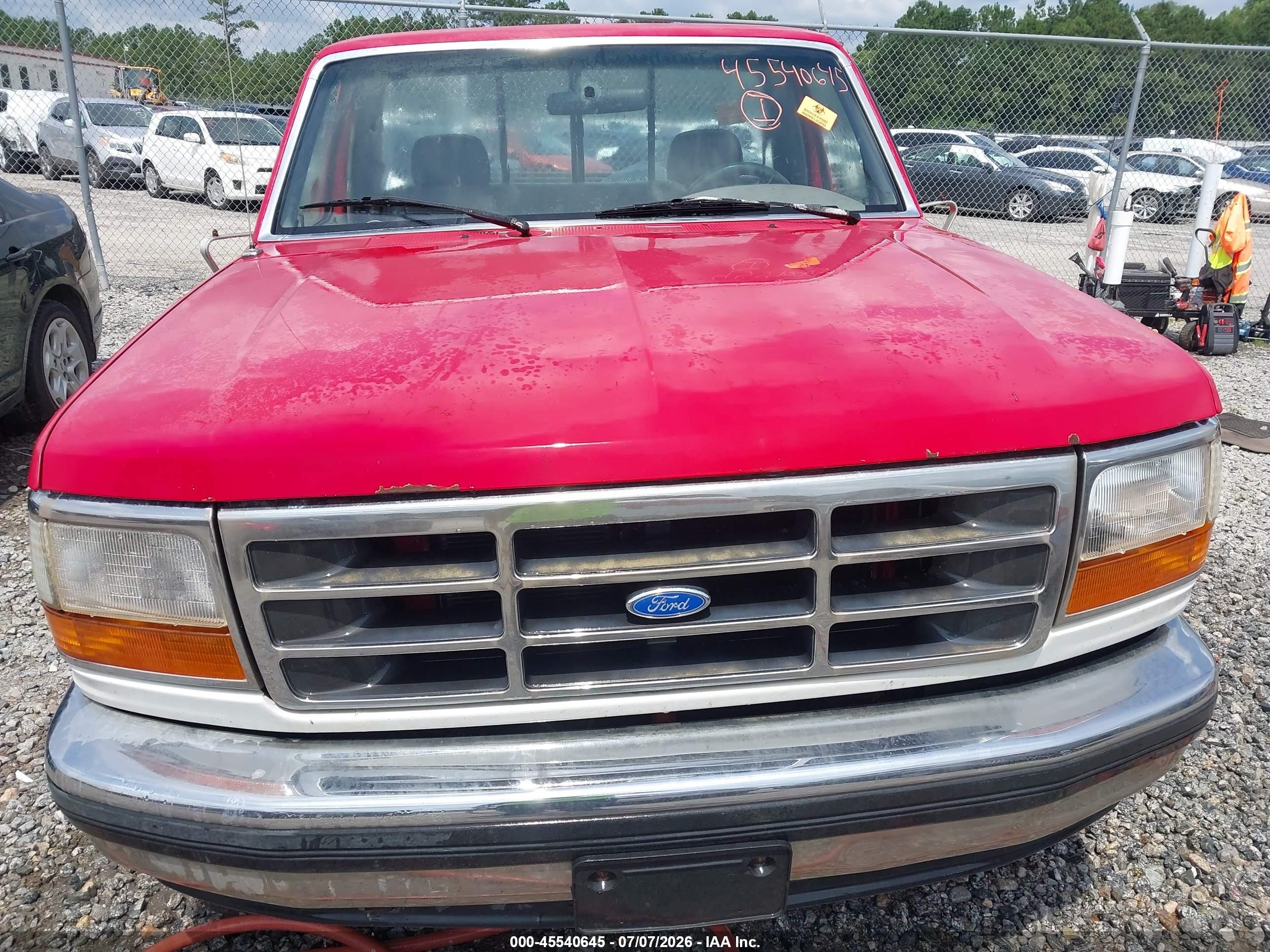 1995 Ford F150   Красный vin: 1FTEF14N8SNA02052