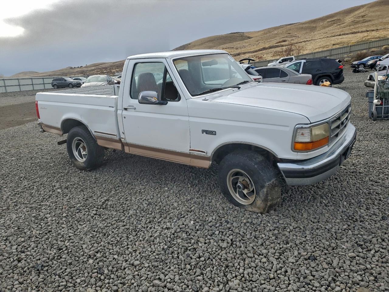 1996 Ford F-150 White vin: 1FTEF14N8TLA97550