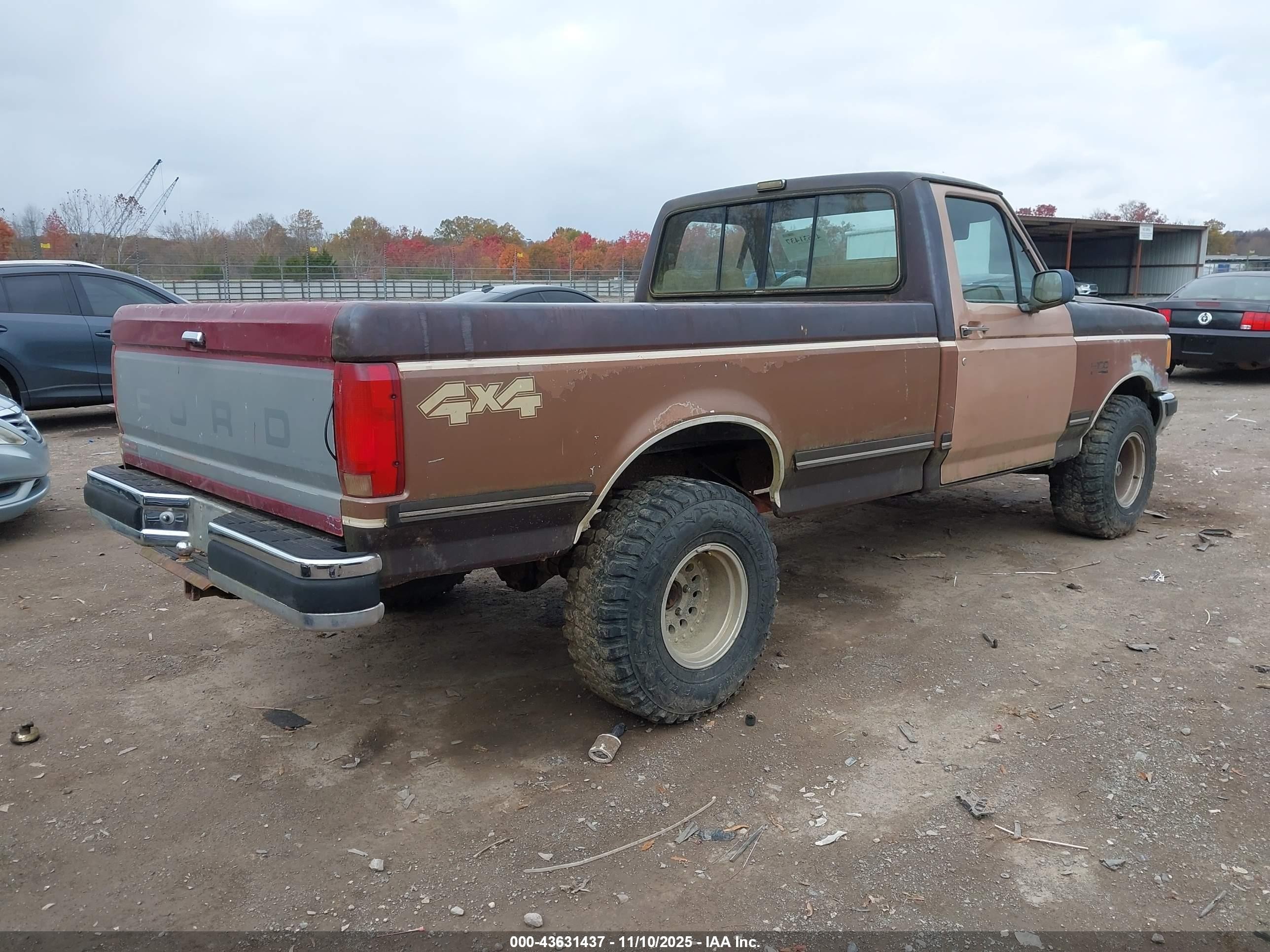 1991 Ford F150   Brown vin: 1FTEF14NXMNA76964