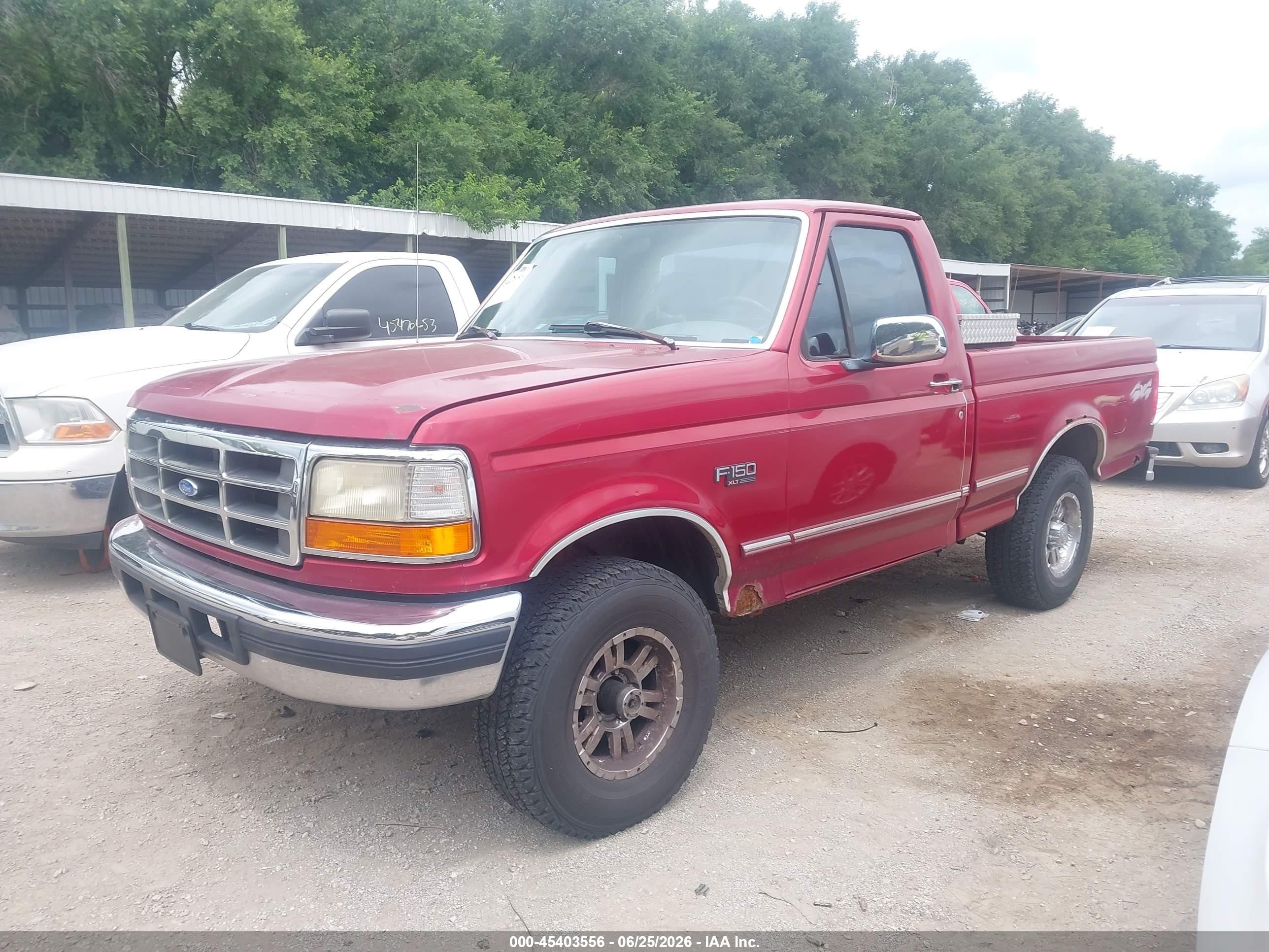 1996 Ford F150   Красный vin: 1FTEF14NXTLA56840