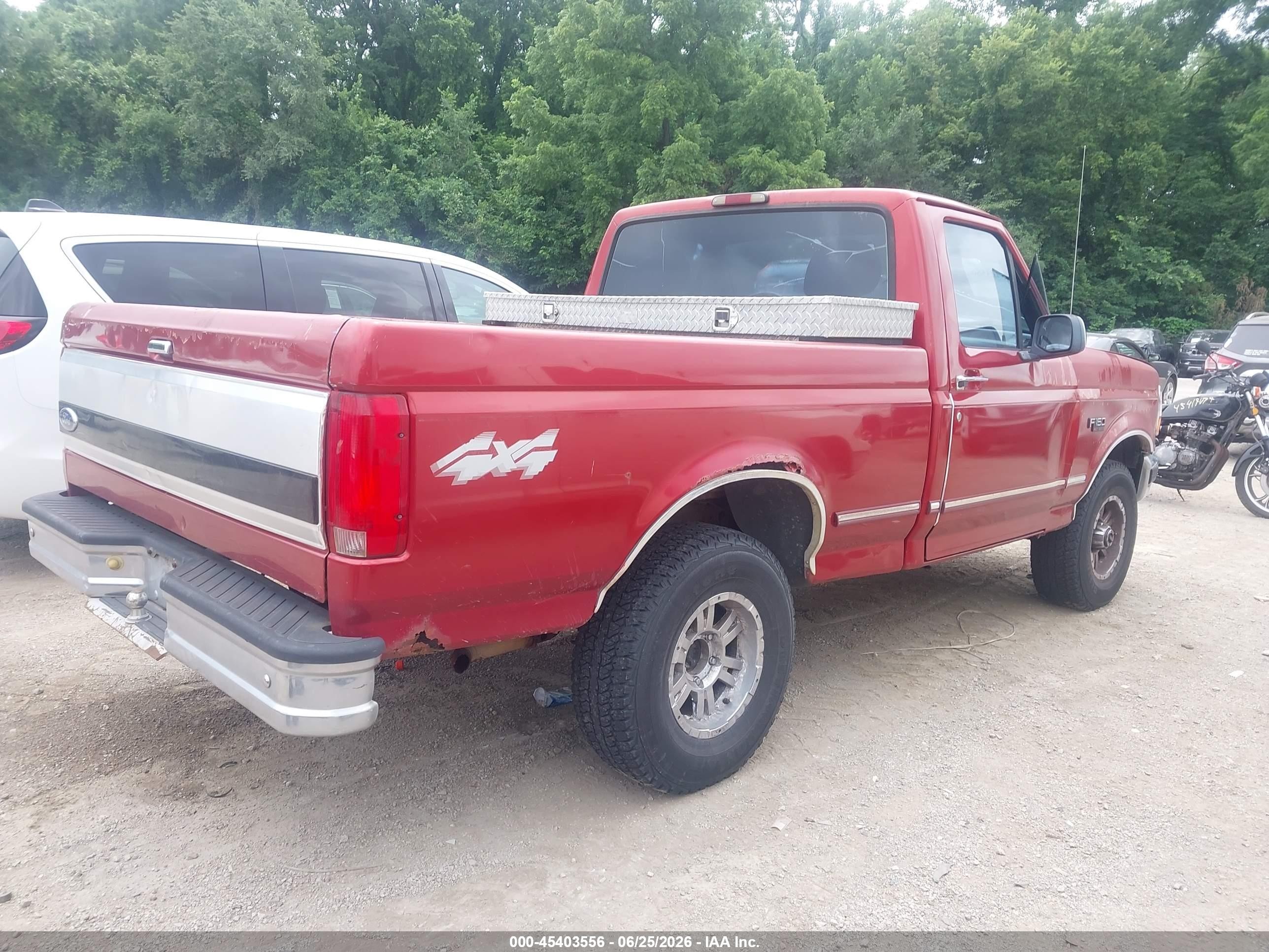 1996 Ford F150   Красный vin: 1FTEF14NXTLA56840
