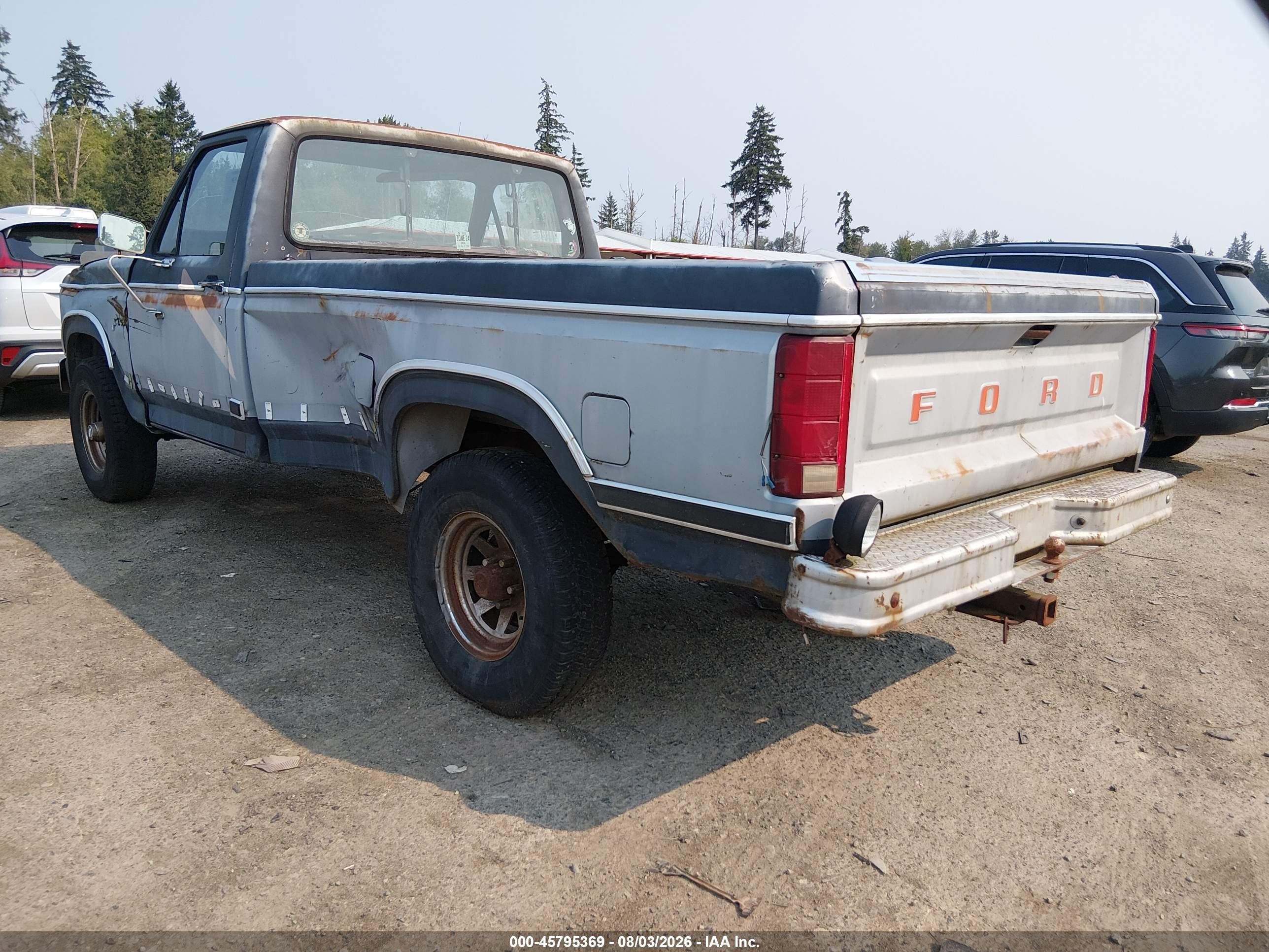1983 Ford F150   Gray vin: 1FTEF14Y0DRA09826
