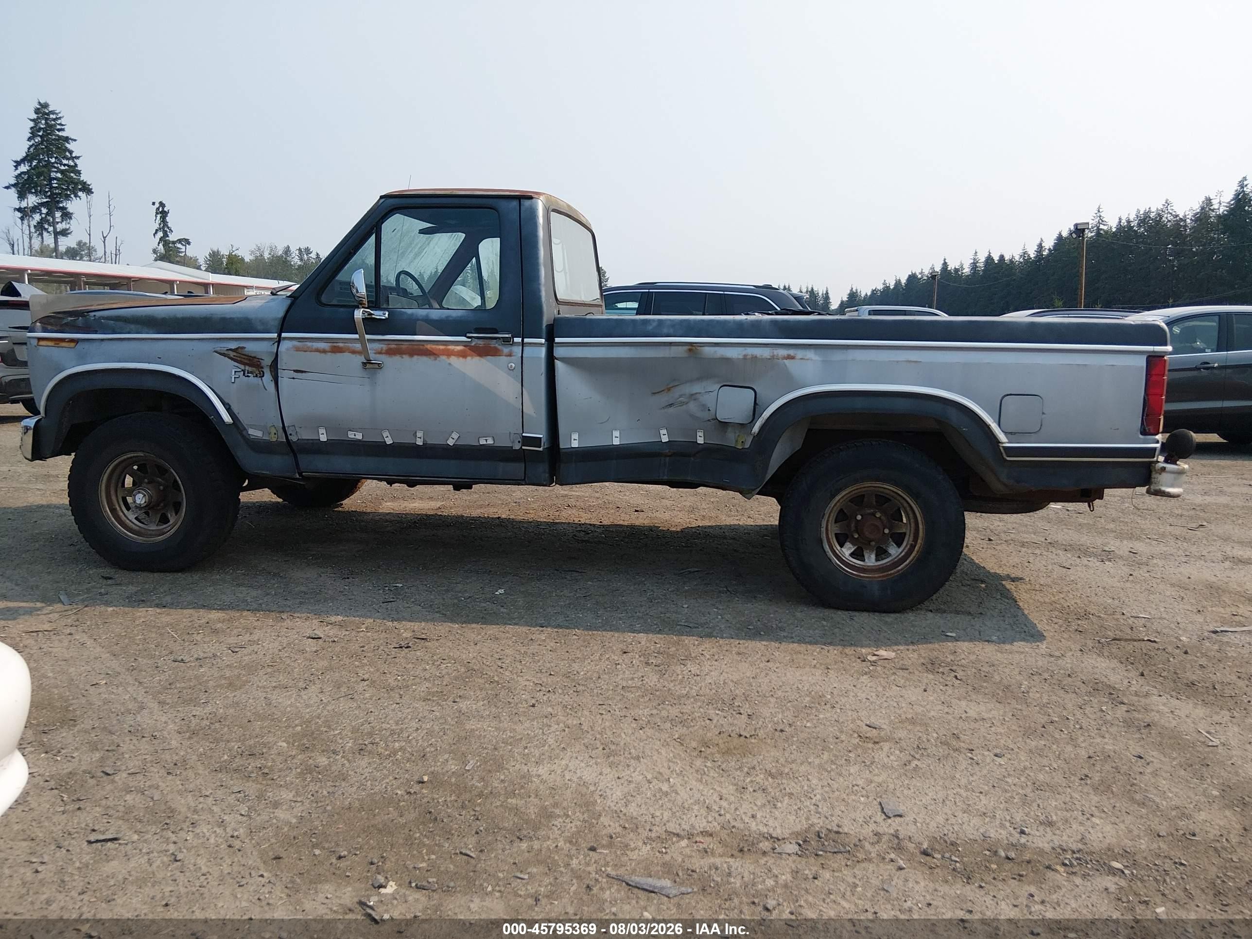 1983 Ford F150   Gray vin: 1FTEF14Y0DRA09826