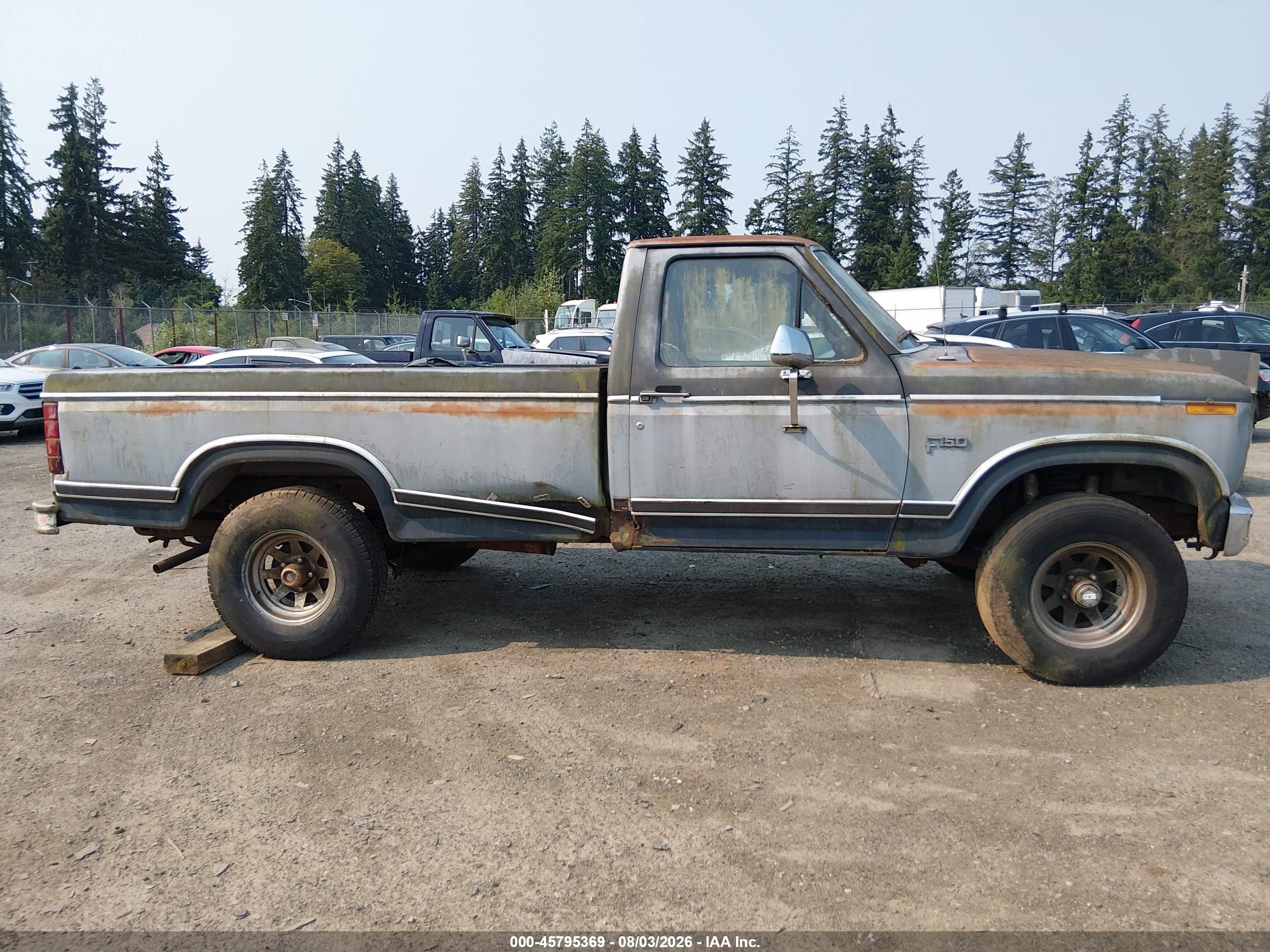 1983 Ford F150   Gray vin: 1FTEF14Y0DRA09826