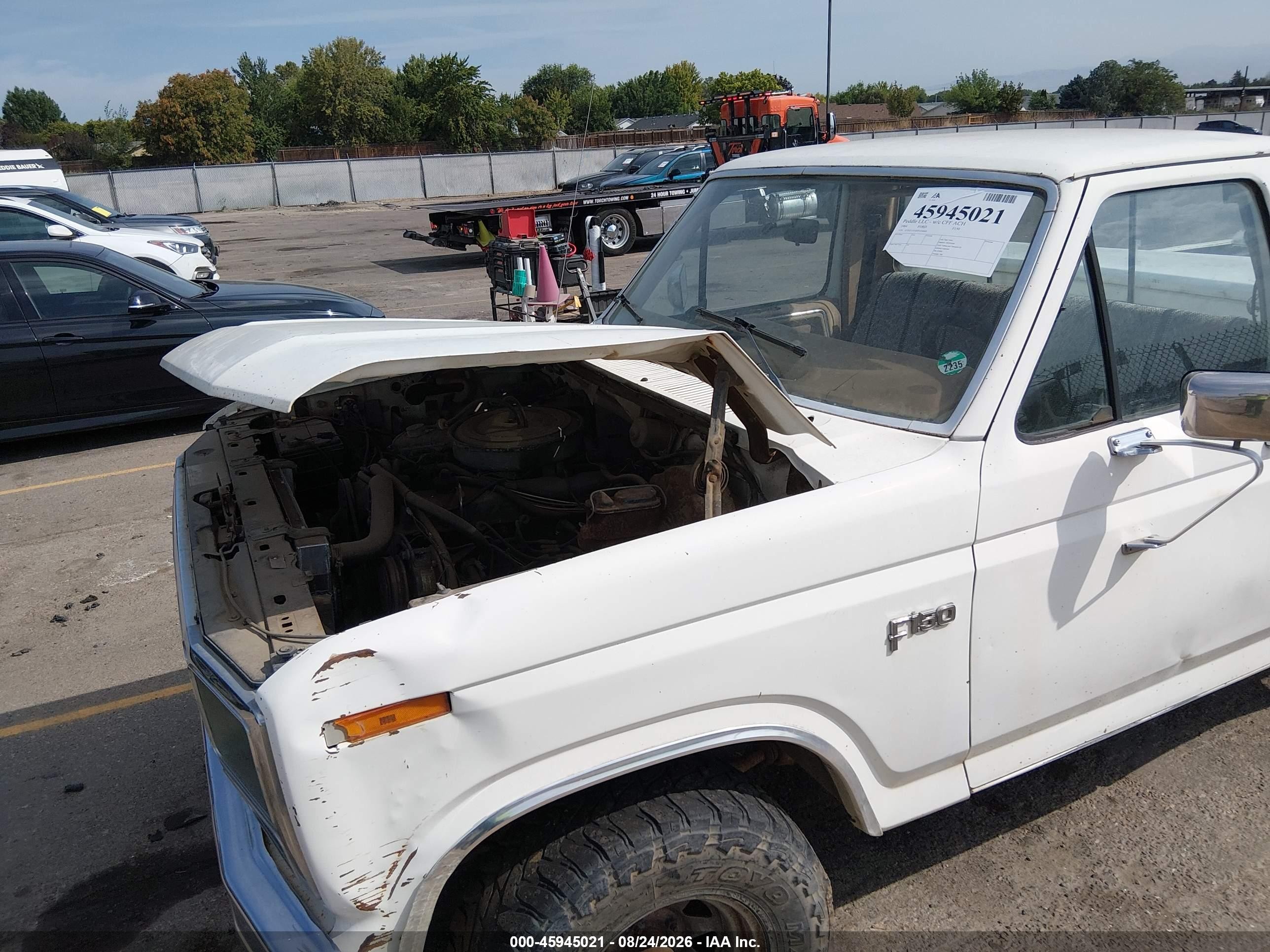 1984 Ford F150   White vin: 1FTEF14Y0EPA94664