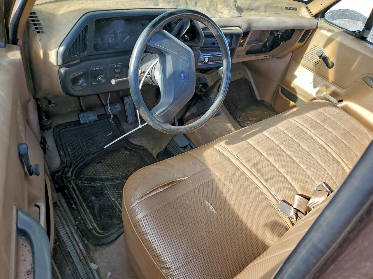 1989 Ford F150 Brown vin: 1FTEF14Y0KLB25799