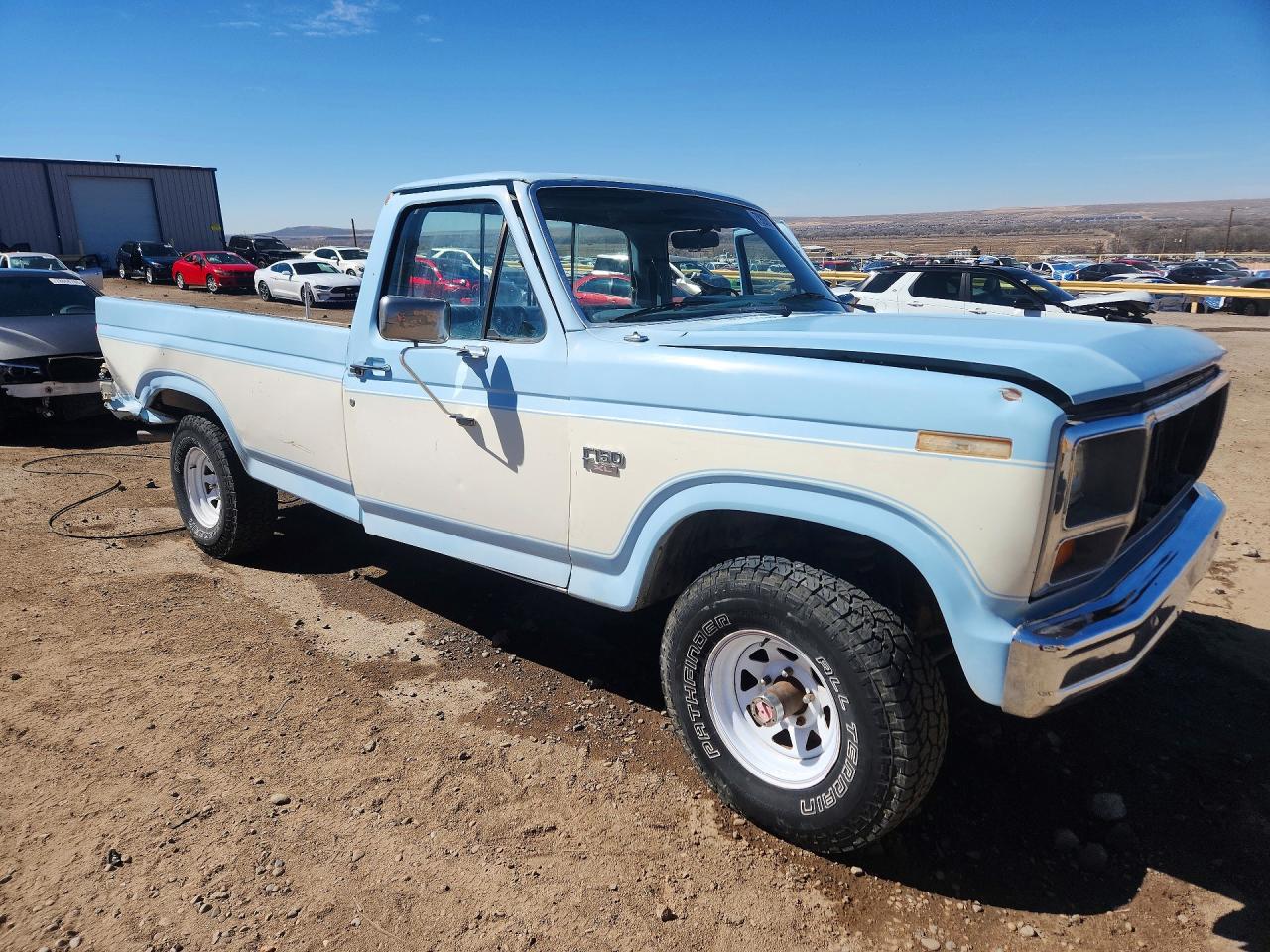 1985 Ford F150 Blue vin: 1FTEF14Y1FPB06435