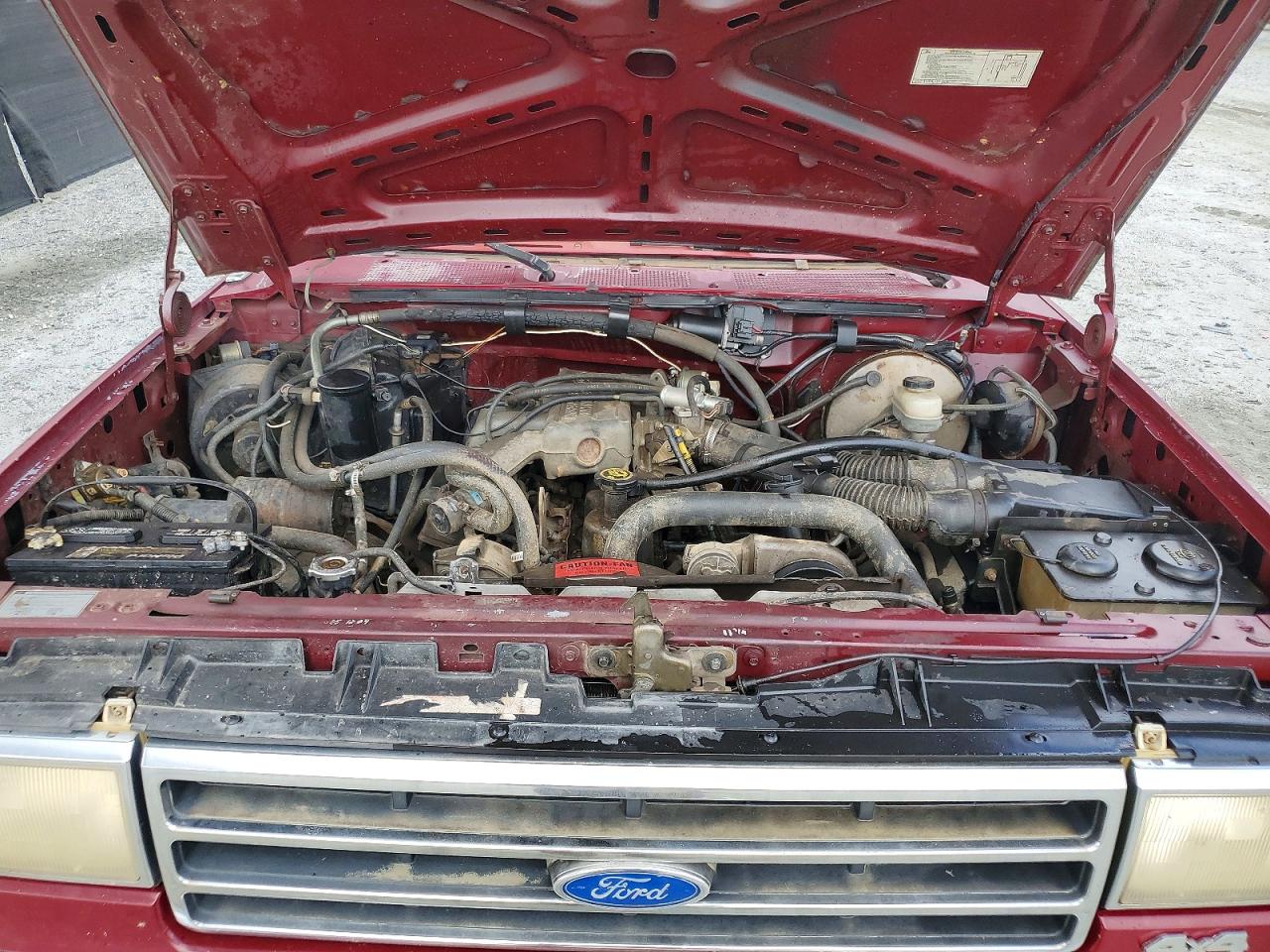 1991 Ford F150 Burgundy vin: 1FTEF14Y2MNA51034