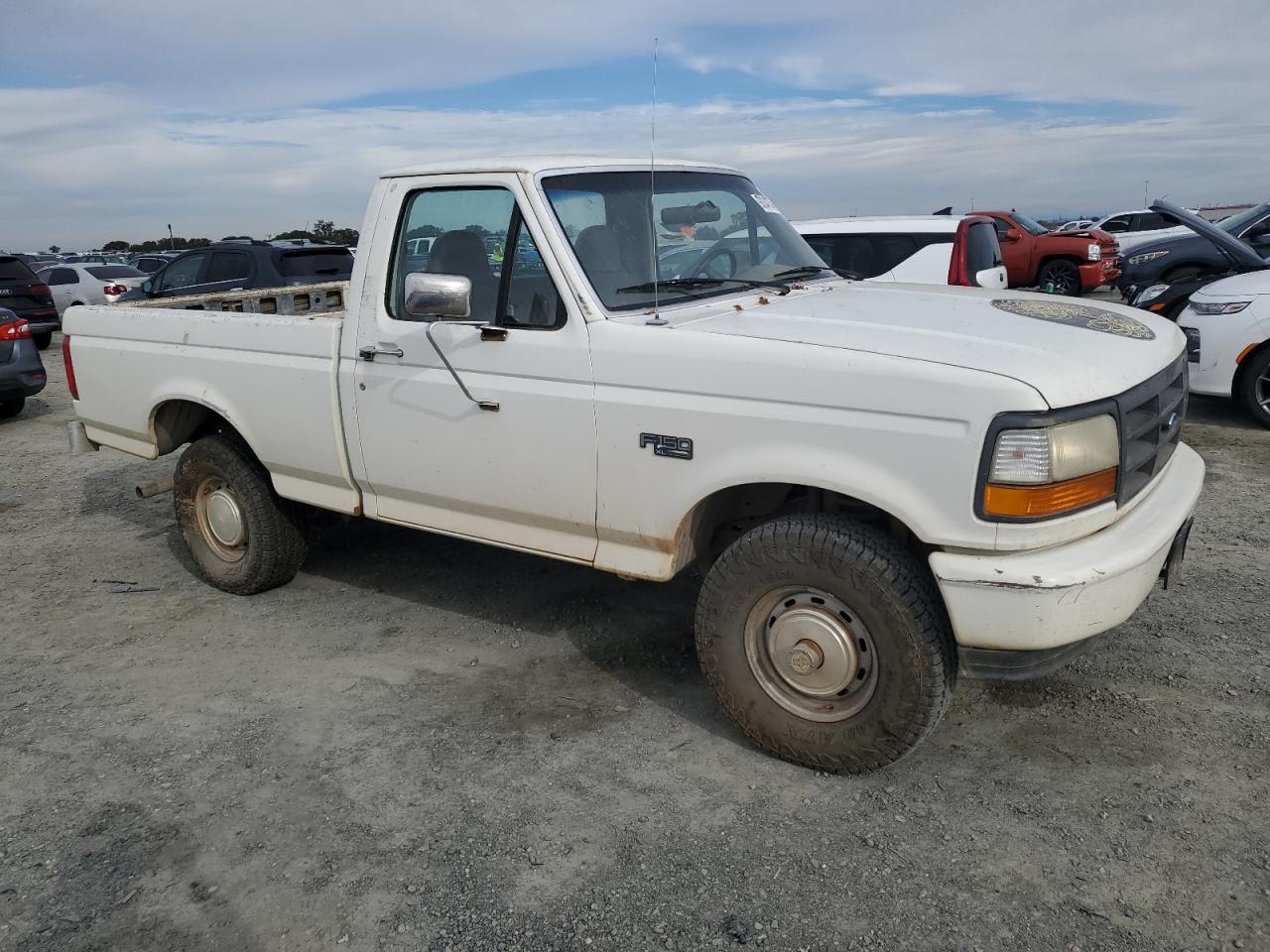 1994 Ford F150 White vin: 1FTEF14Y2RLB66686