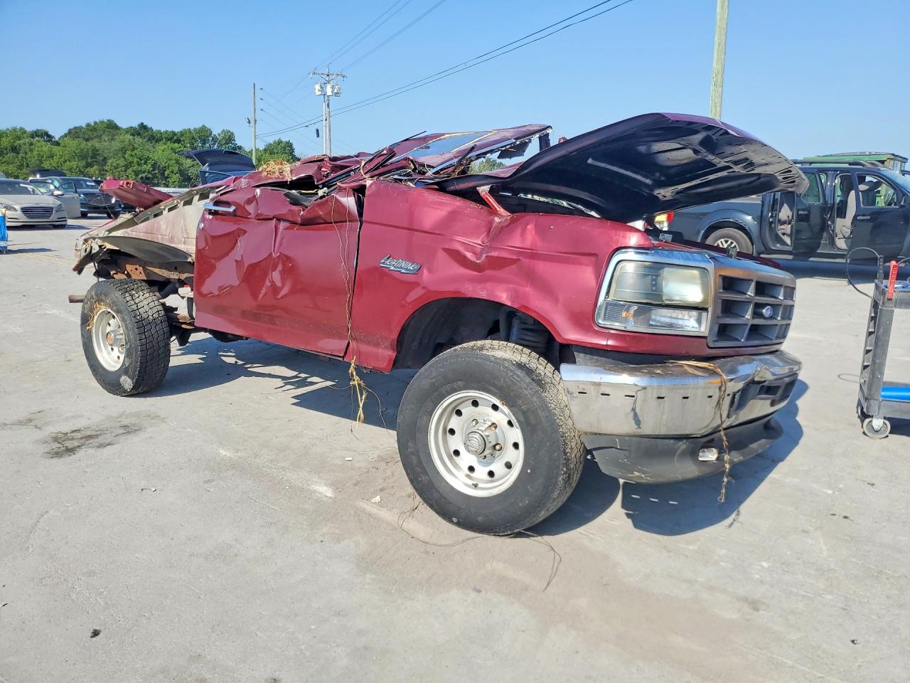 1996 Ford F150 Maroon vin: 1FTEF14Y2TLA38407