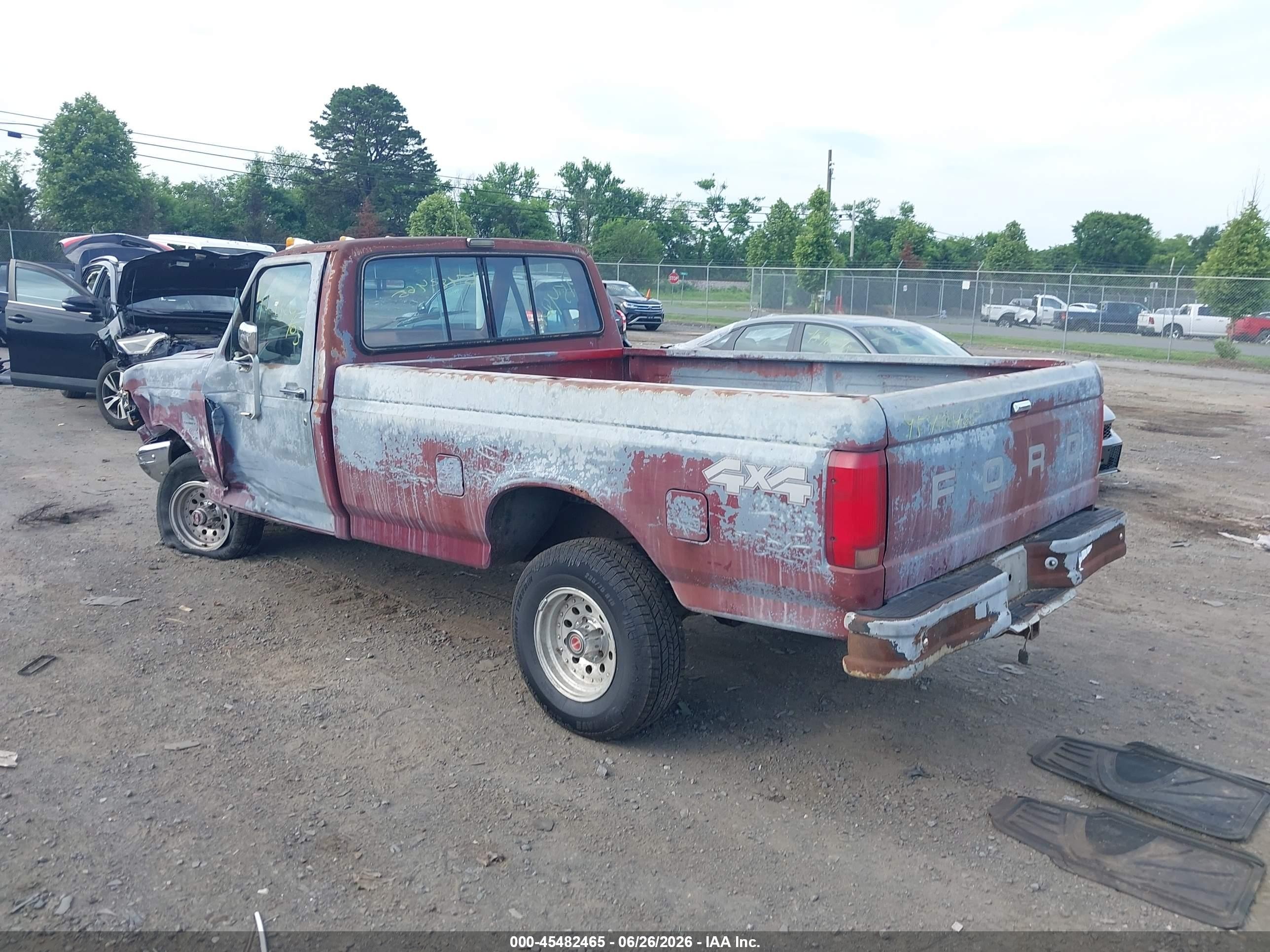 1991 Ford F150   Красный vin: 1FTEF14Y3MNA69249