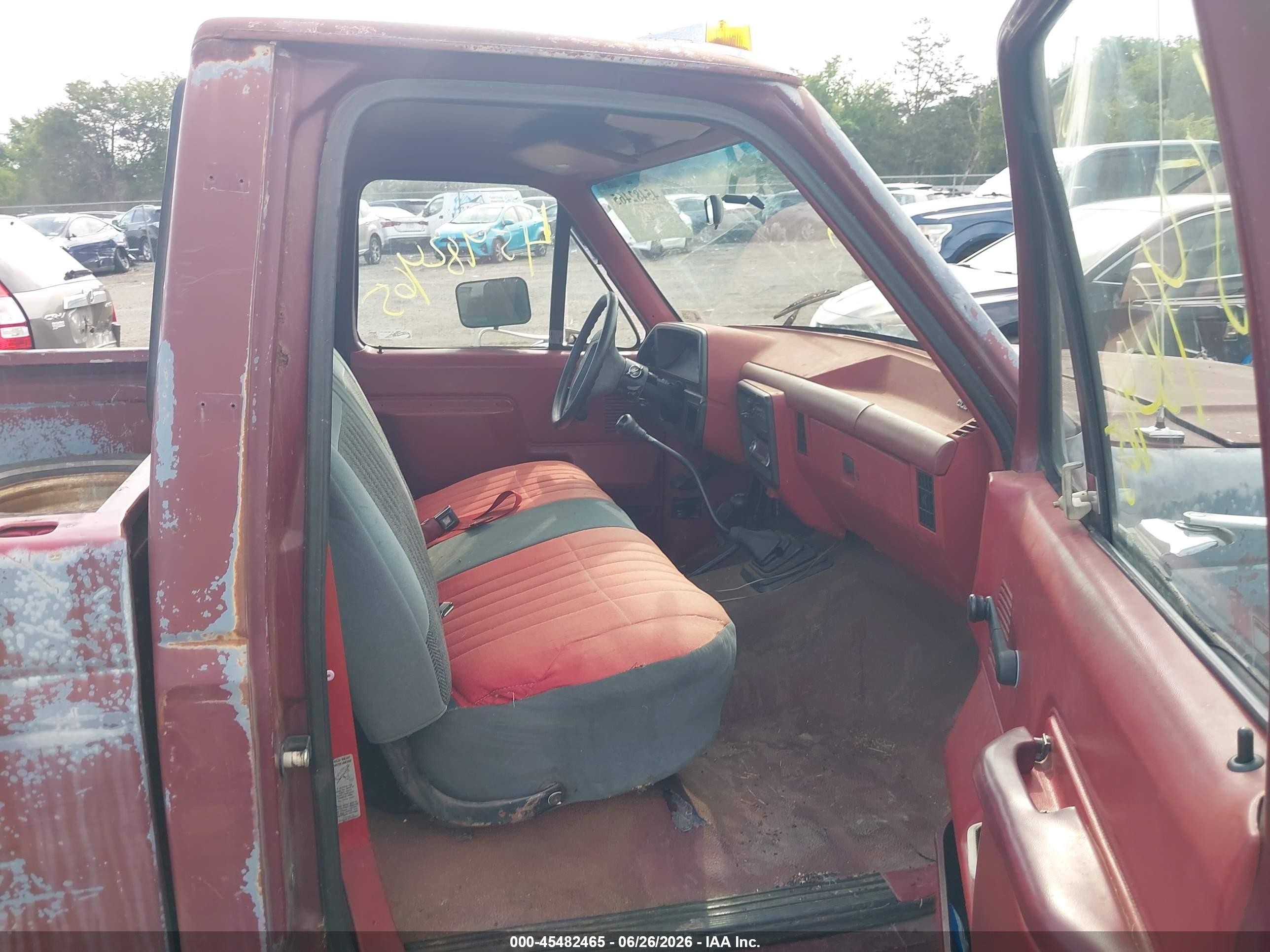 1991 Ford F150   Красный vin: 1FTEF14Y3MNA69249