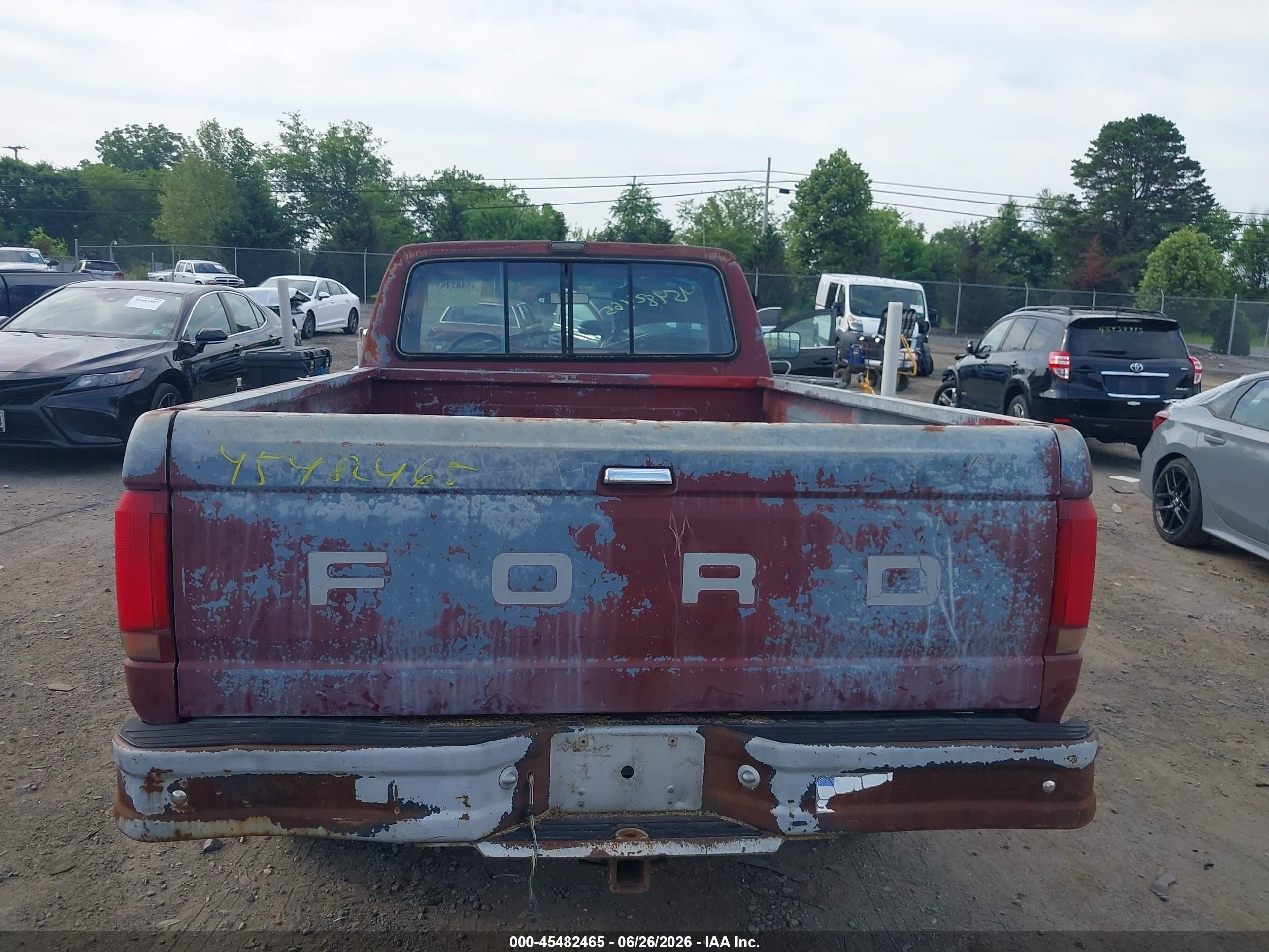 1991 Ford F150   Красный vin: 1FTEF14Y3MNA69249
