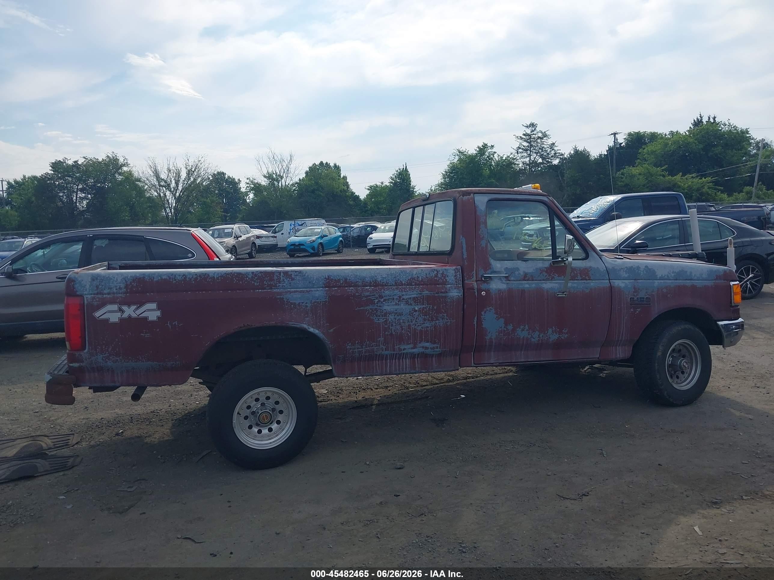 1991 Ford F150   Красный vin: 1FTEF14Y3MNA69249