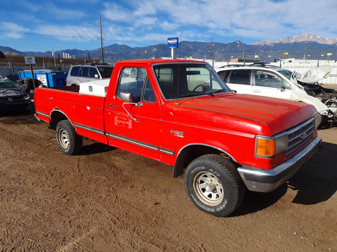 1987 Ford F150 Red vin: 1FTEF14Y4HKA39295