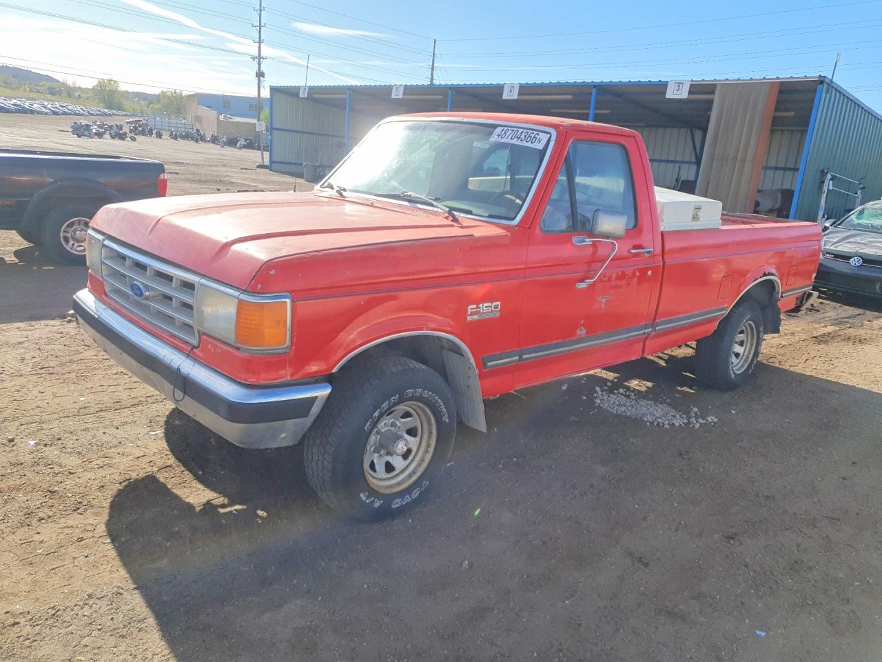 1987 Ford F150 Red vin: 1FTEF14Y4HKA39295