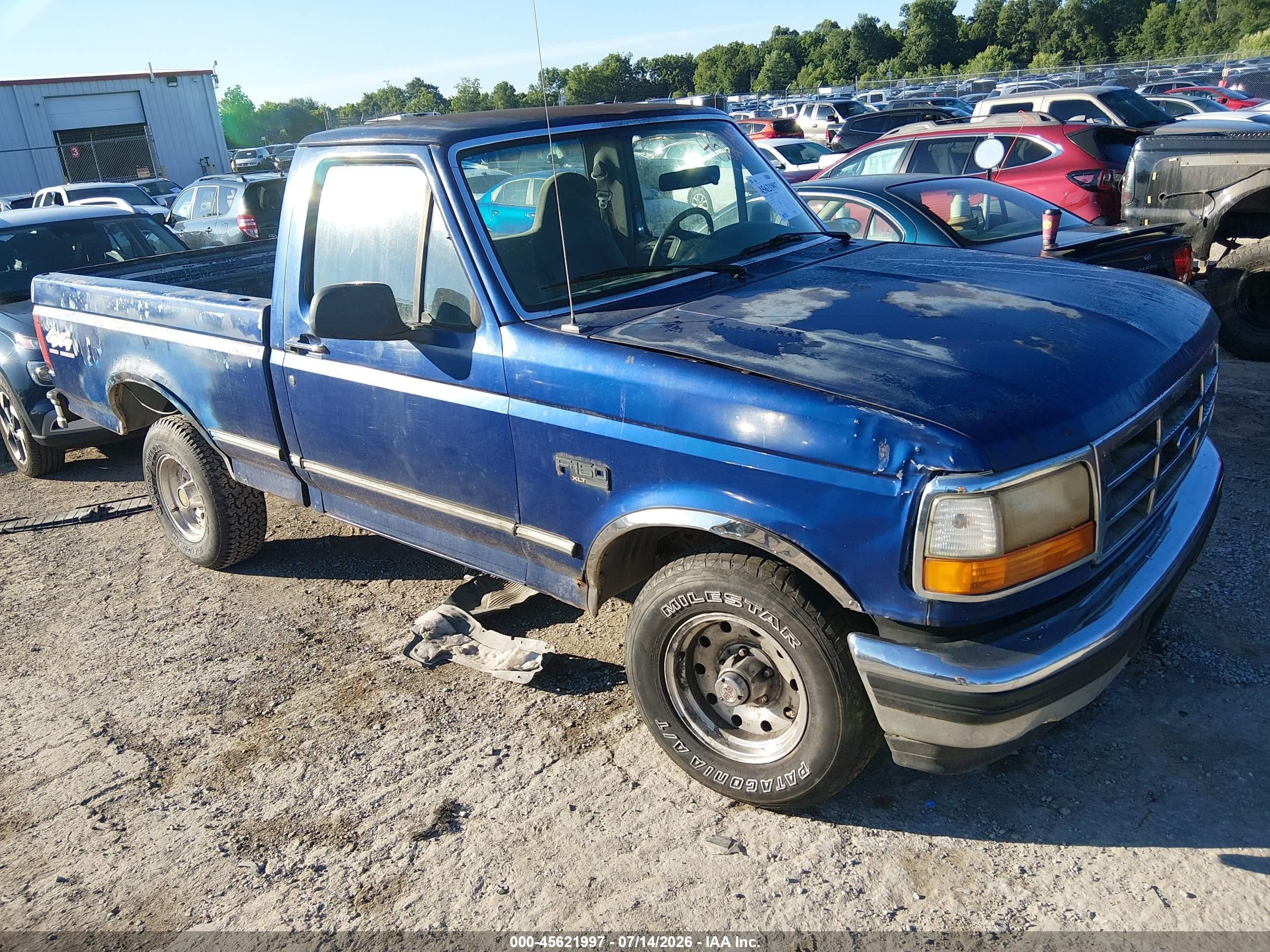1996 Ford F150   Синий vin: 1FTEF14Y4TLB51503