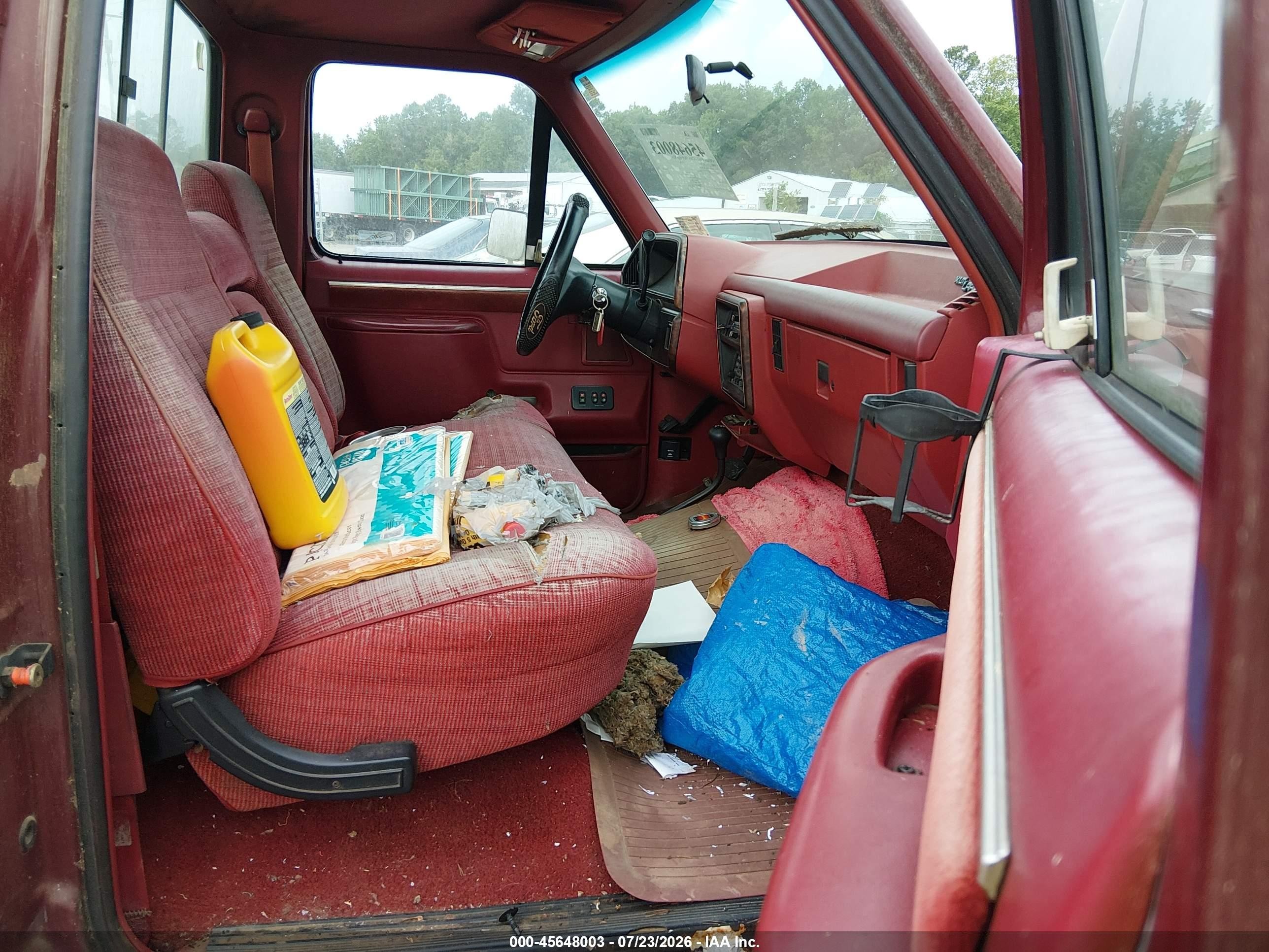 1990 Ford F150 Бордовый vin: 1FTEF14Y5LNB18739