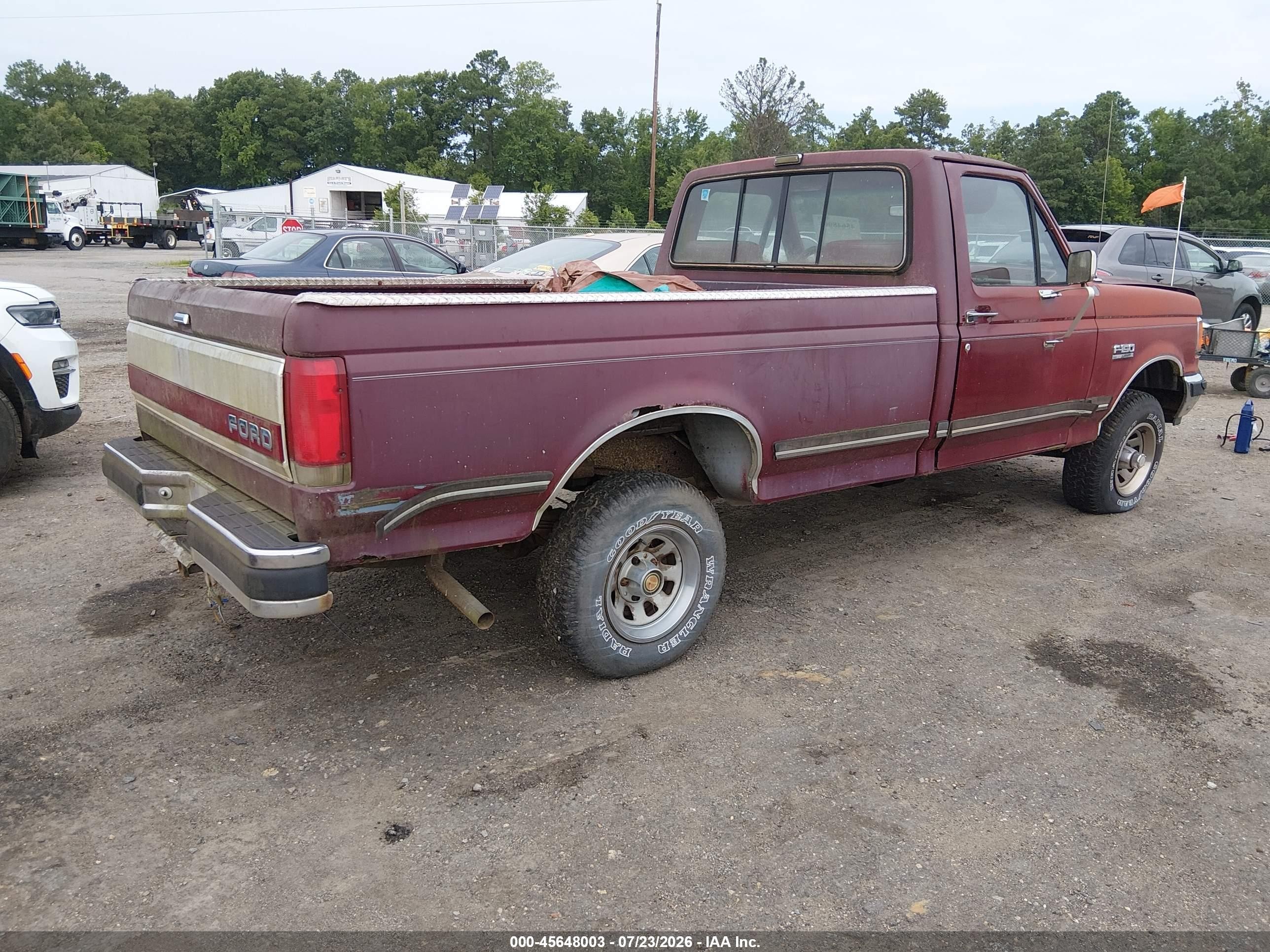 1990 Ford F150 Бордовый vin: 1FTEF14Y5LNB18739