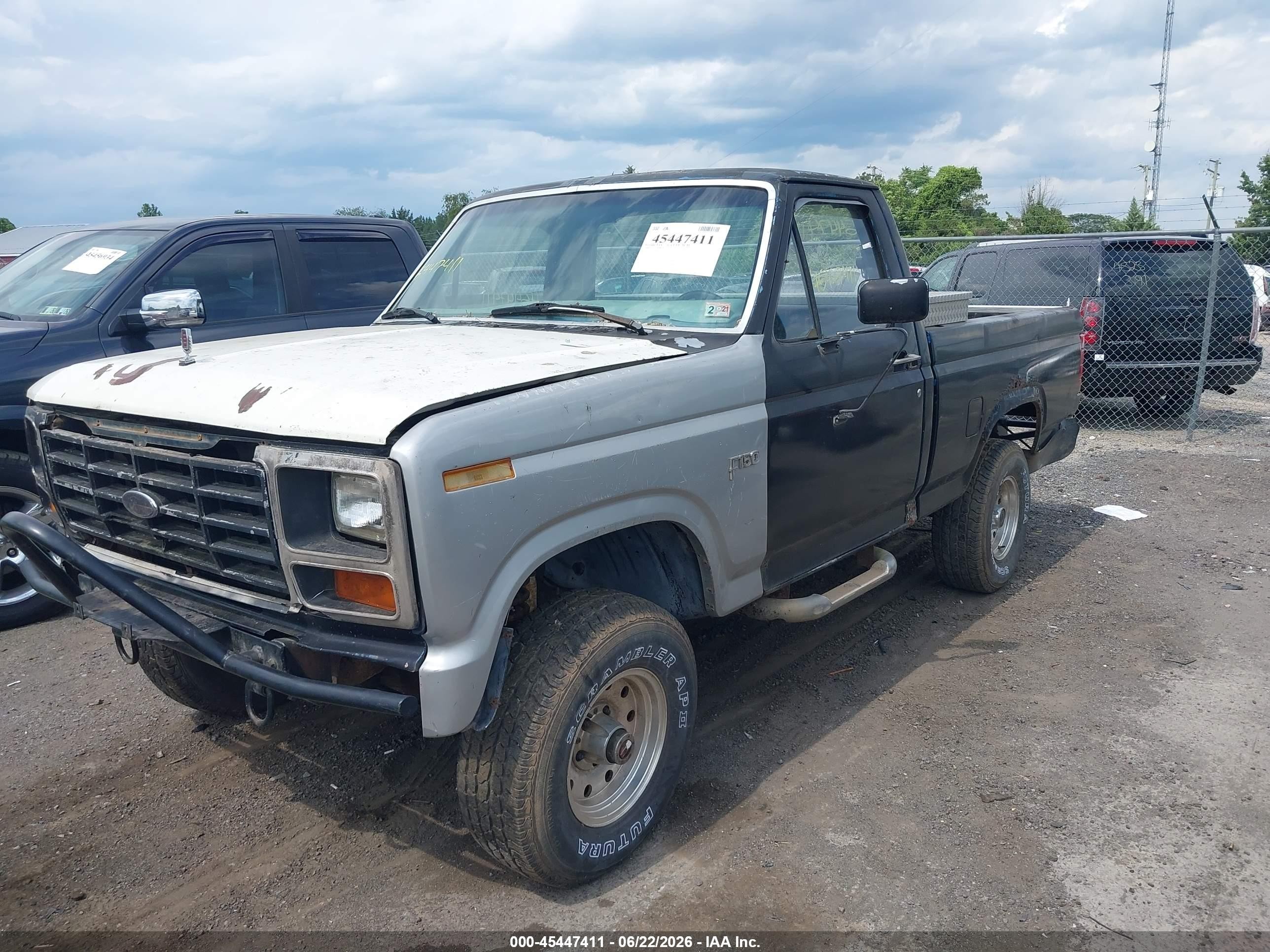 1984 Ford F150   Black vin: 1FTEF14Y9ENA18680