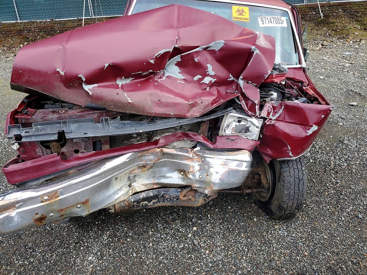 1989 Ford F150 Burgundy vin: 1FTEF14Y9KPA14015