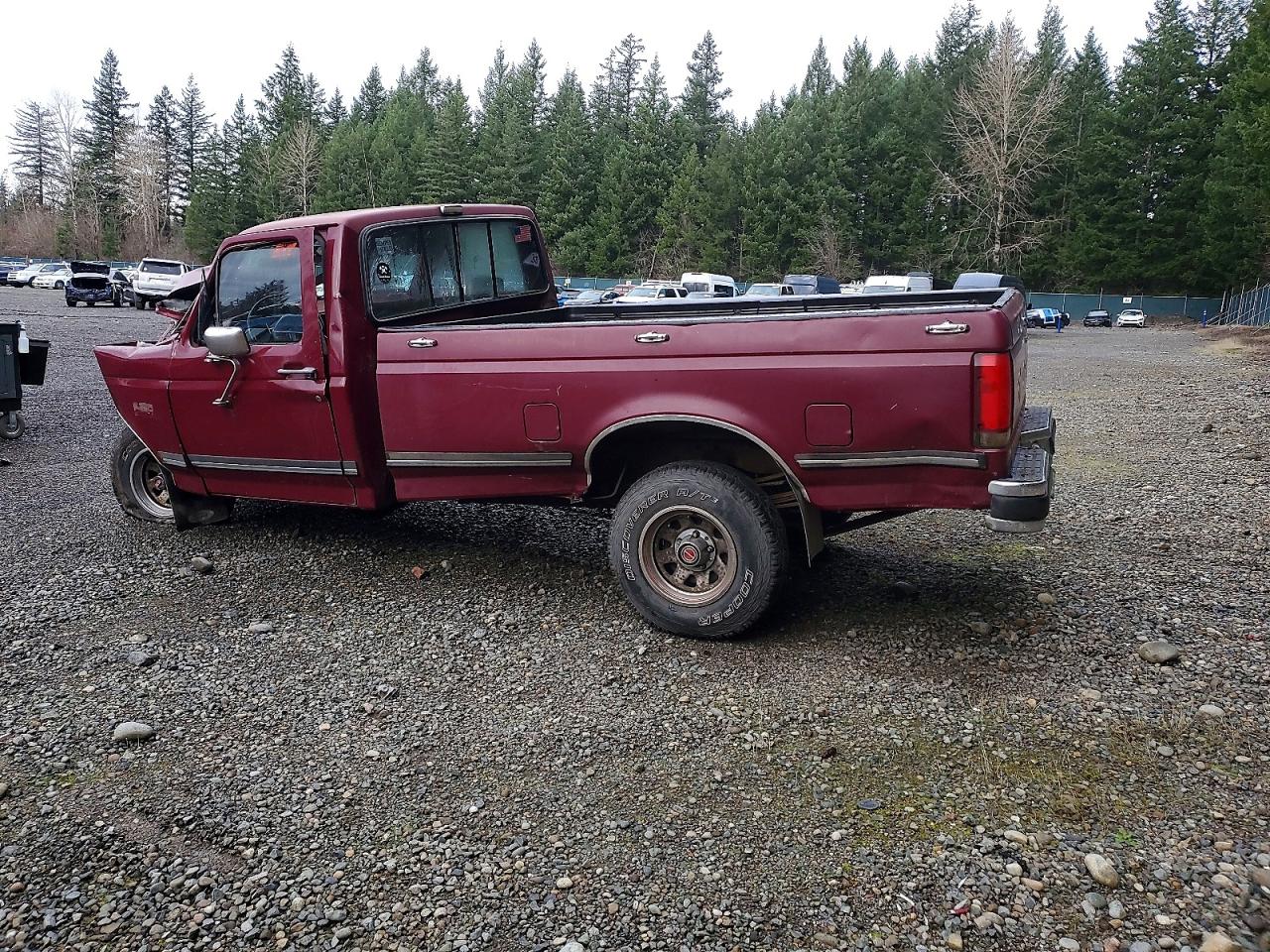 1989 Ford F150 Burgundy vin: 1FTEF14Y9KPA14015