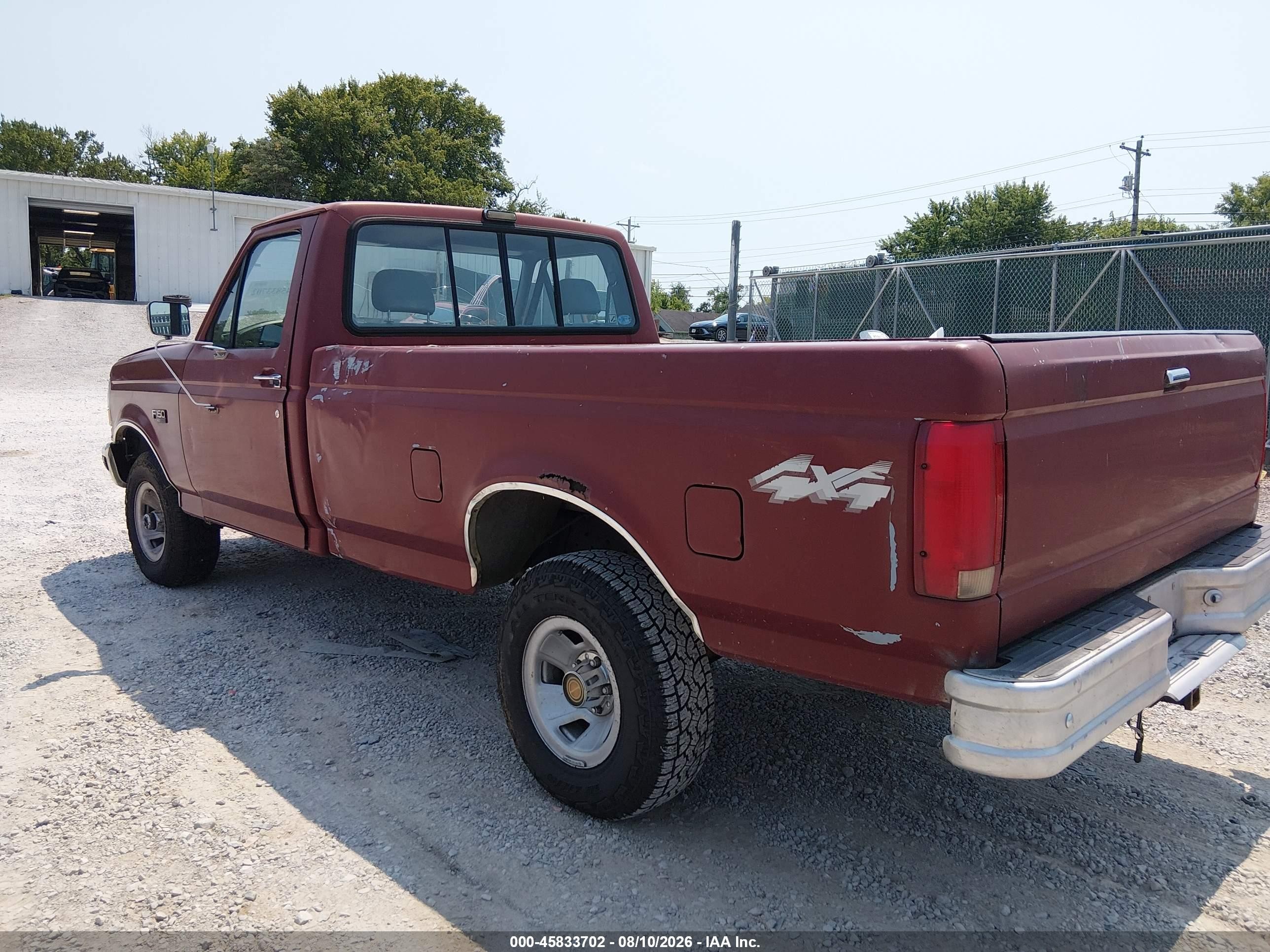 1993 Ford F150   Red vin: 1FTEF14YXPNA69009